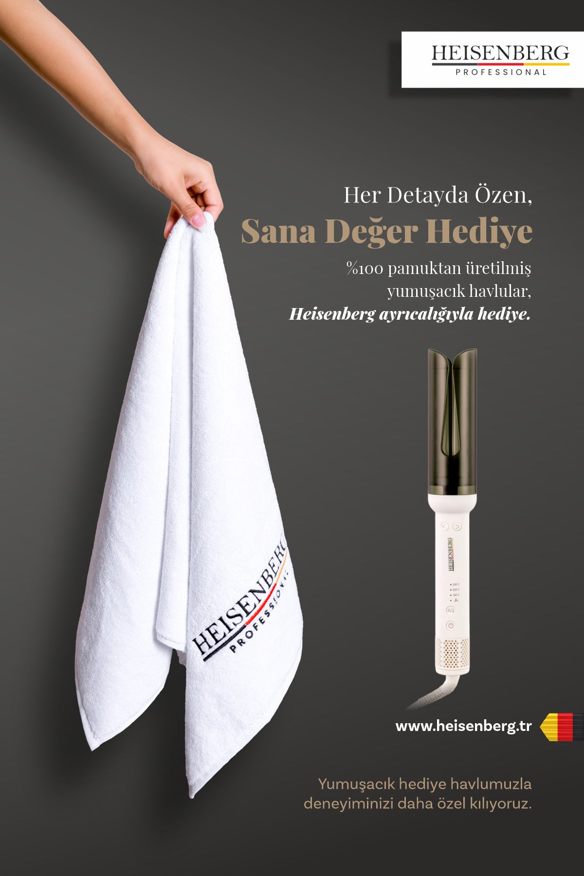 HEISENBERG Bukle Maşası | Negatif İyon Teknolojili Saç Şekillendirici