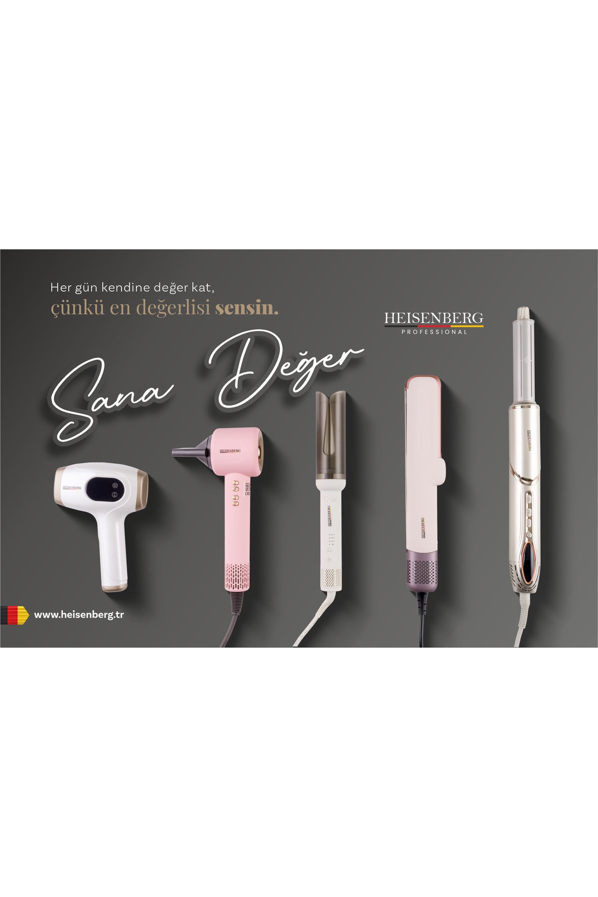 HEISENBERG Bukle Maşası | Negatif İyon Teknolojili Saç Şekillendirici