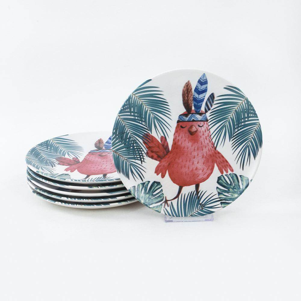 Keraart Owl Pasta Tabağı 21 Cm 6 Adet - 17718