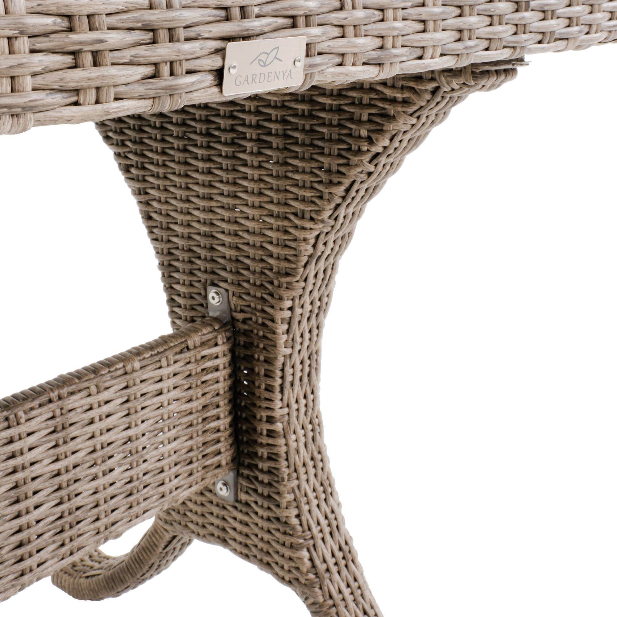 Peter 70x120 Rattan Bahçe Masa Takımı | Rehome