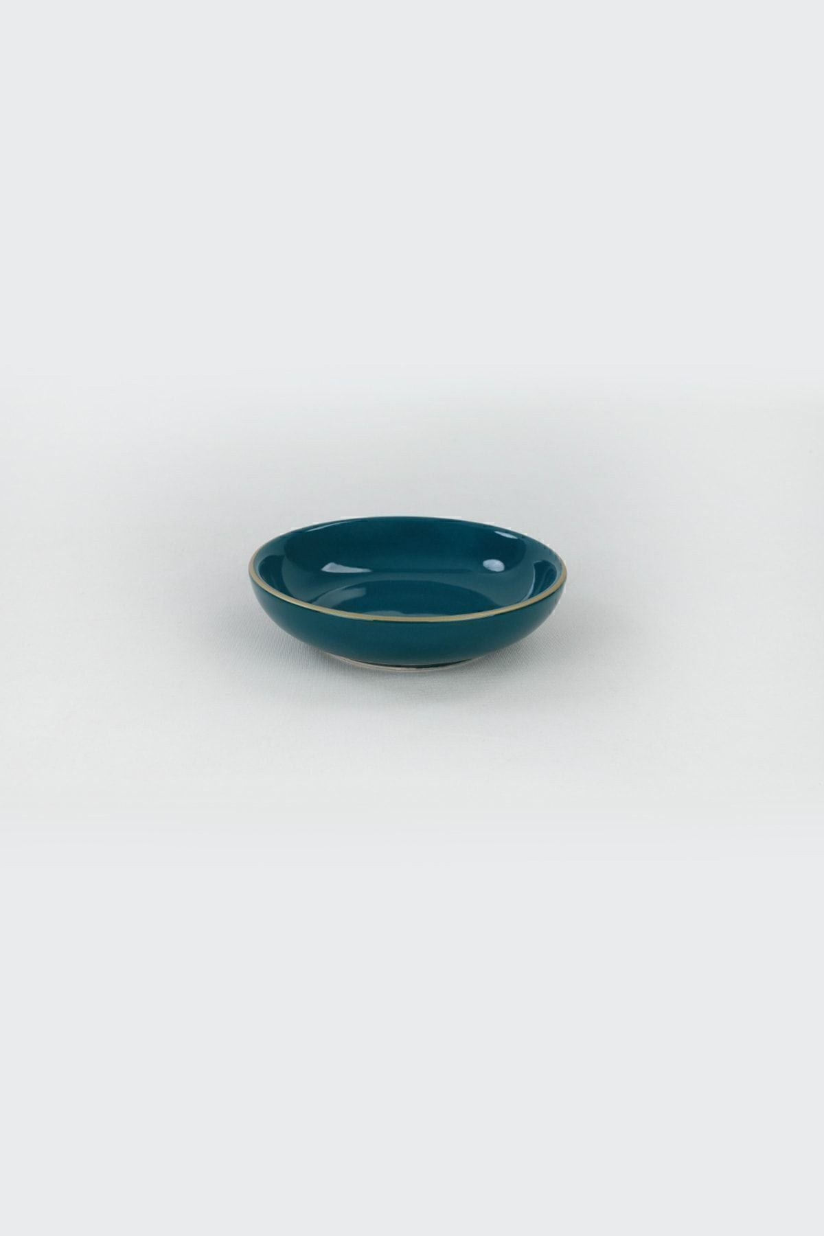 Petrol Mavi Halka Çerezlik/Sosluk 13 Cm 6 Adet