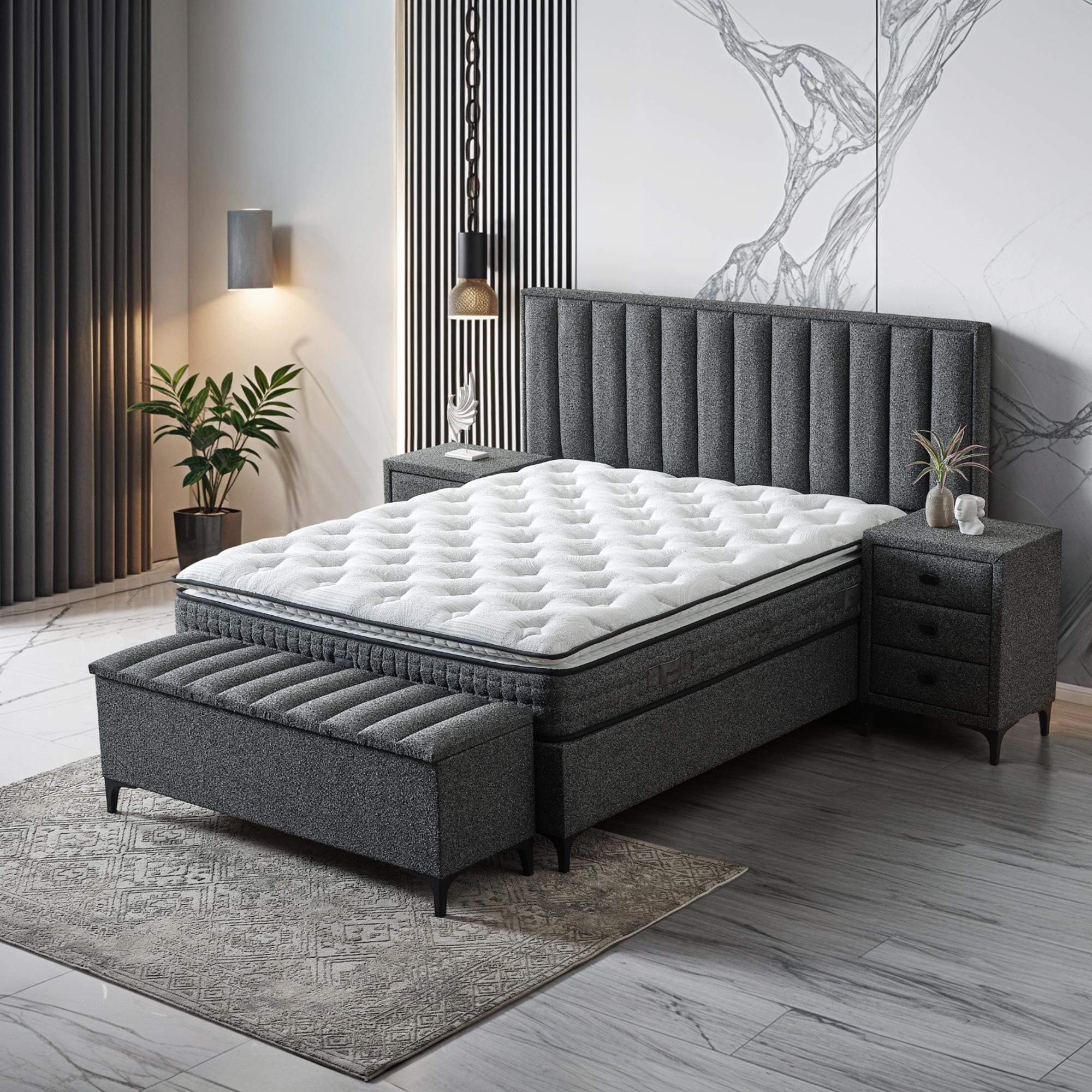 Piano Yatak Takımı | Yatak Baza Başlık Seti