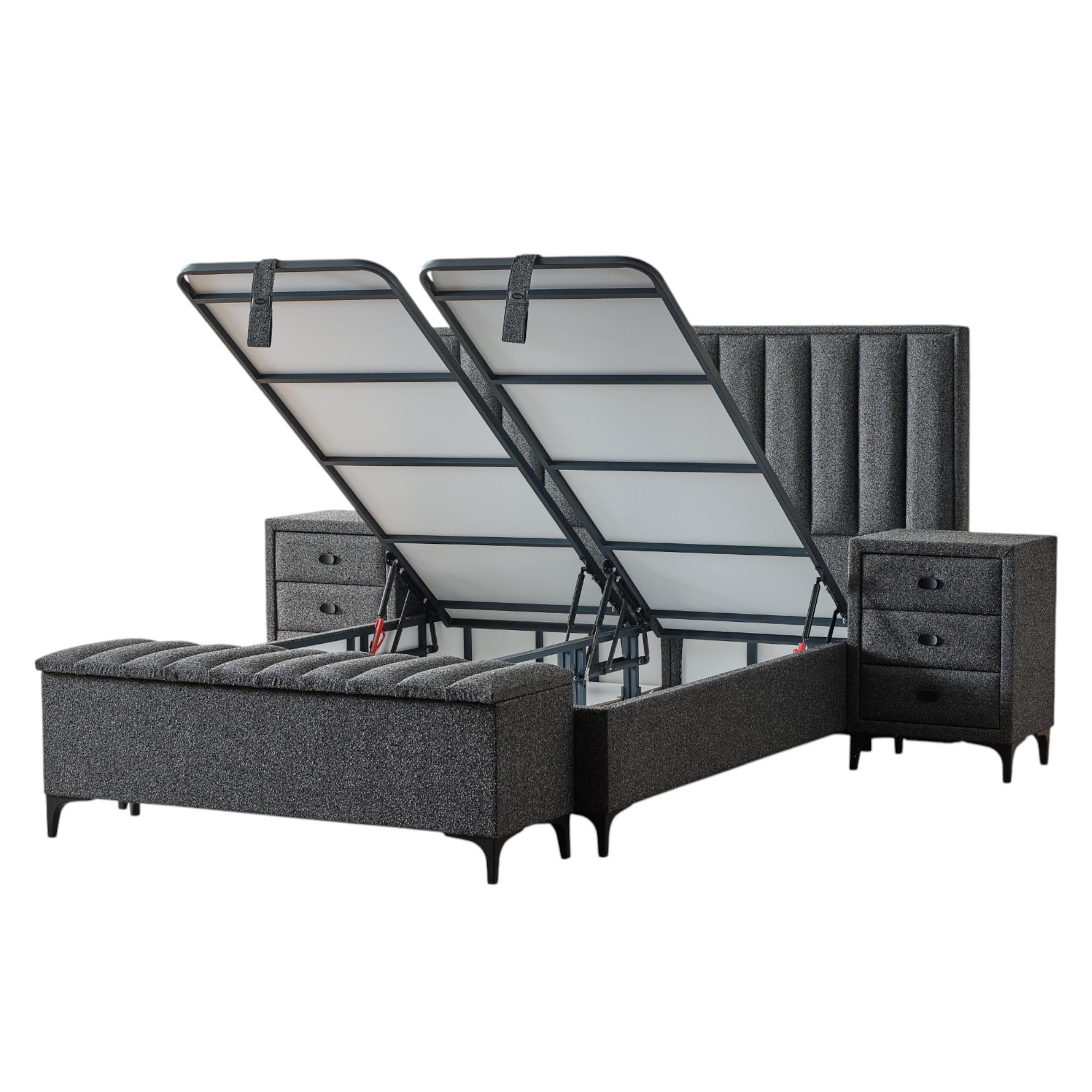 Piano Yatak Takımı | Yatak Baza Başlık Seti