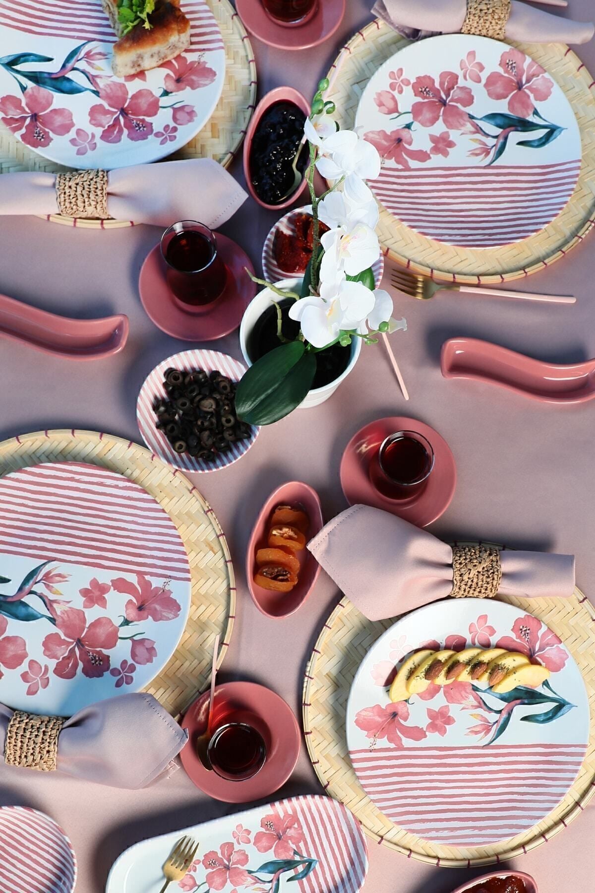 Pink Line Kahvaltı Takımı 28 Parça 6 Kişilik