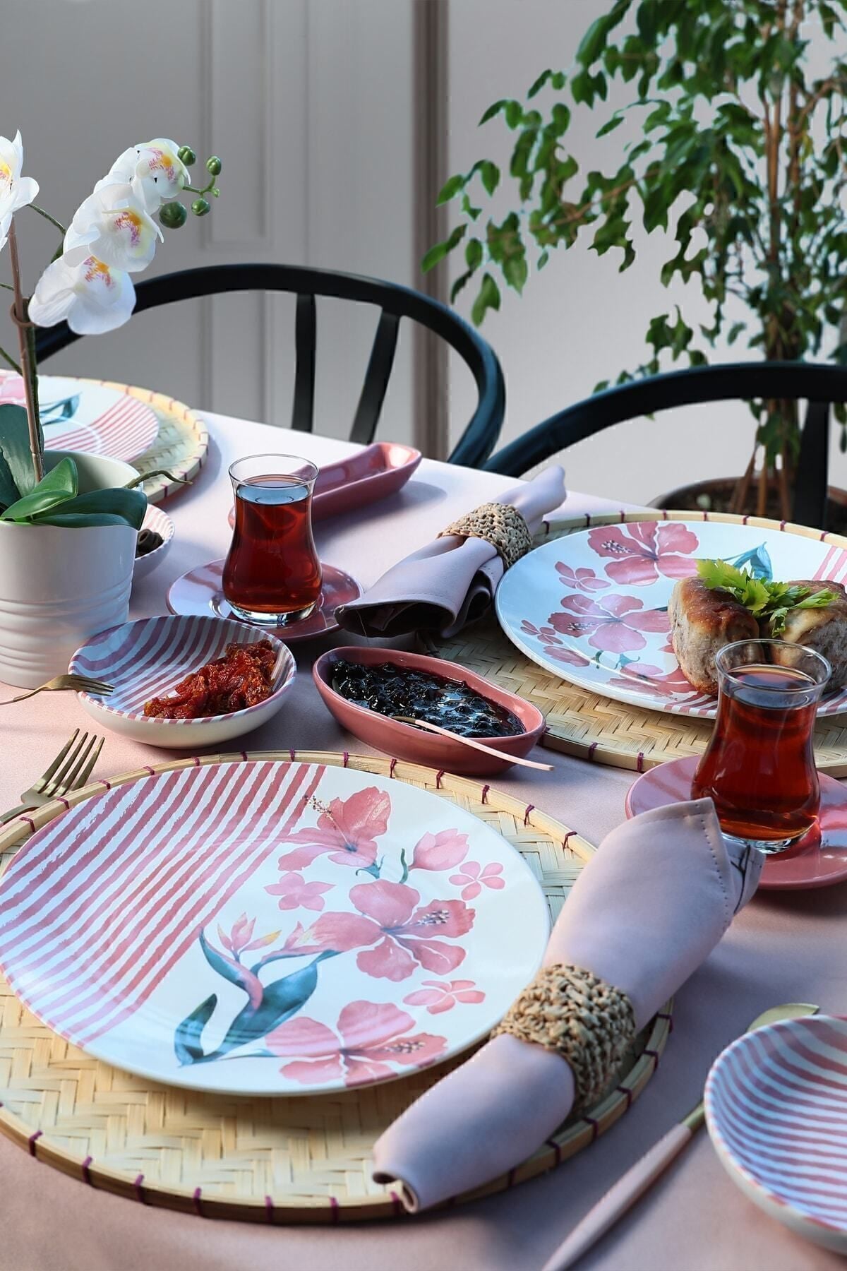 Pink Line Kahvaltı Takımı 28 Parça 6 Kişilik