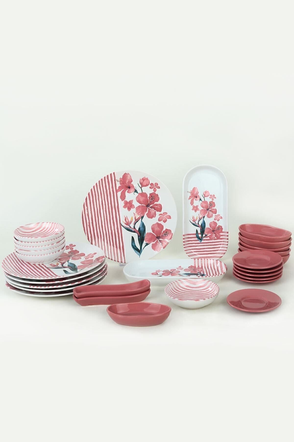 Pink Line Kahvaltı Takımı 28 Parça 6 Kişilik