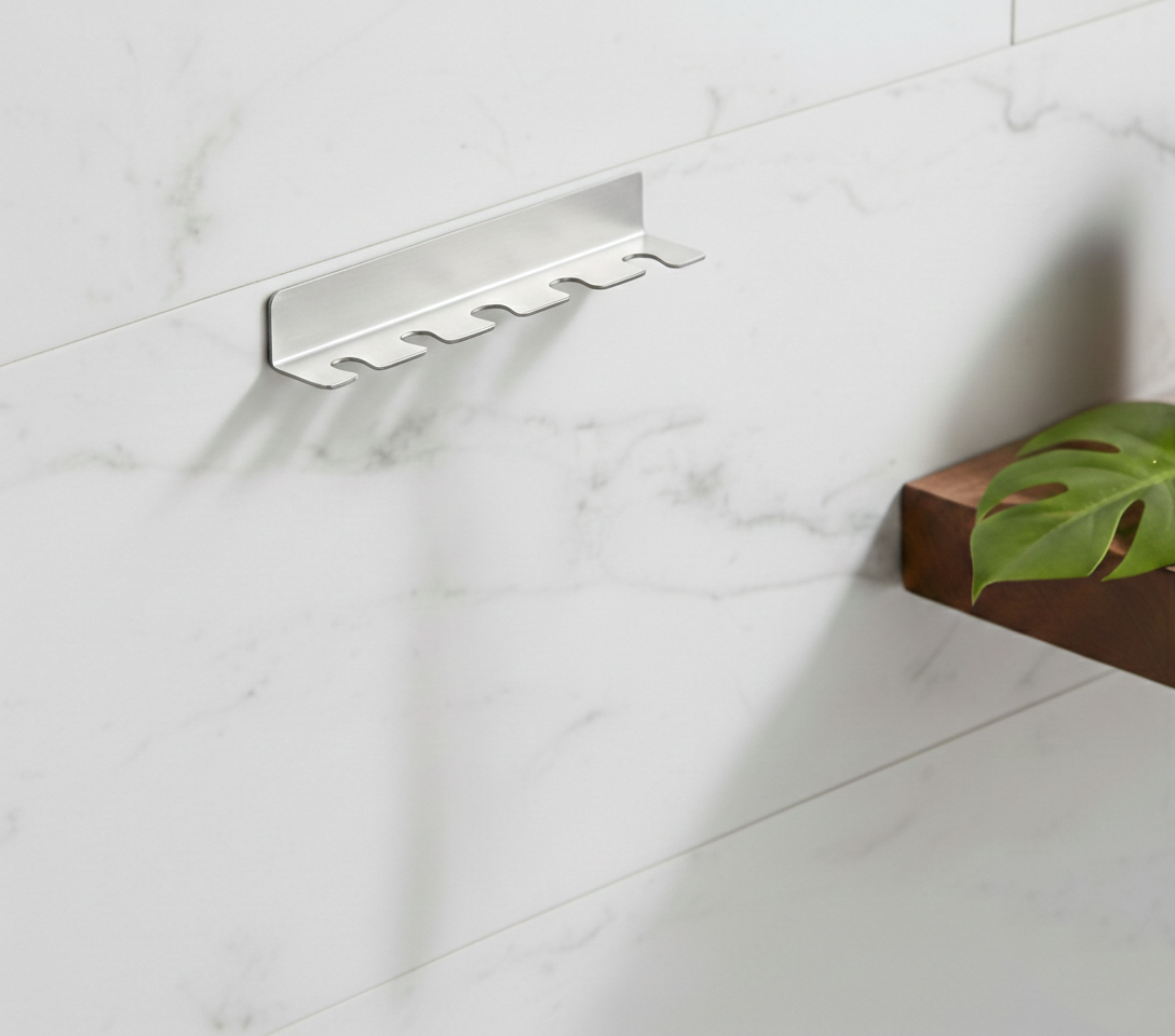 Yapışkanlı Diş Fırçası Askısı Paslanmaz Çelik | Rehome