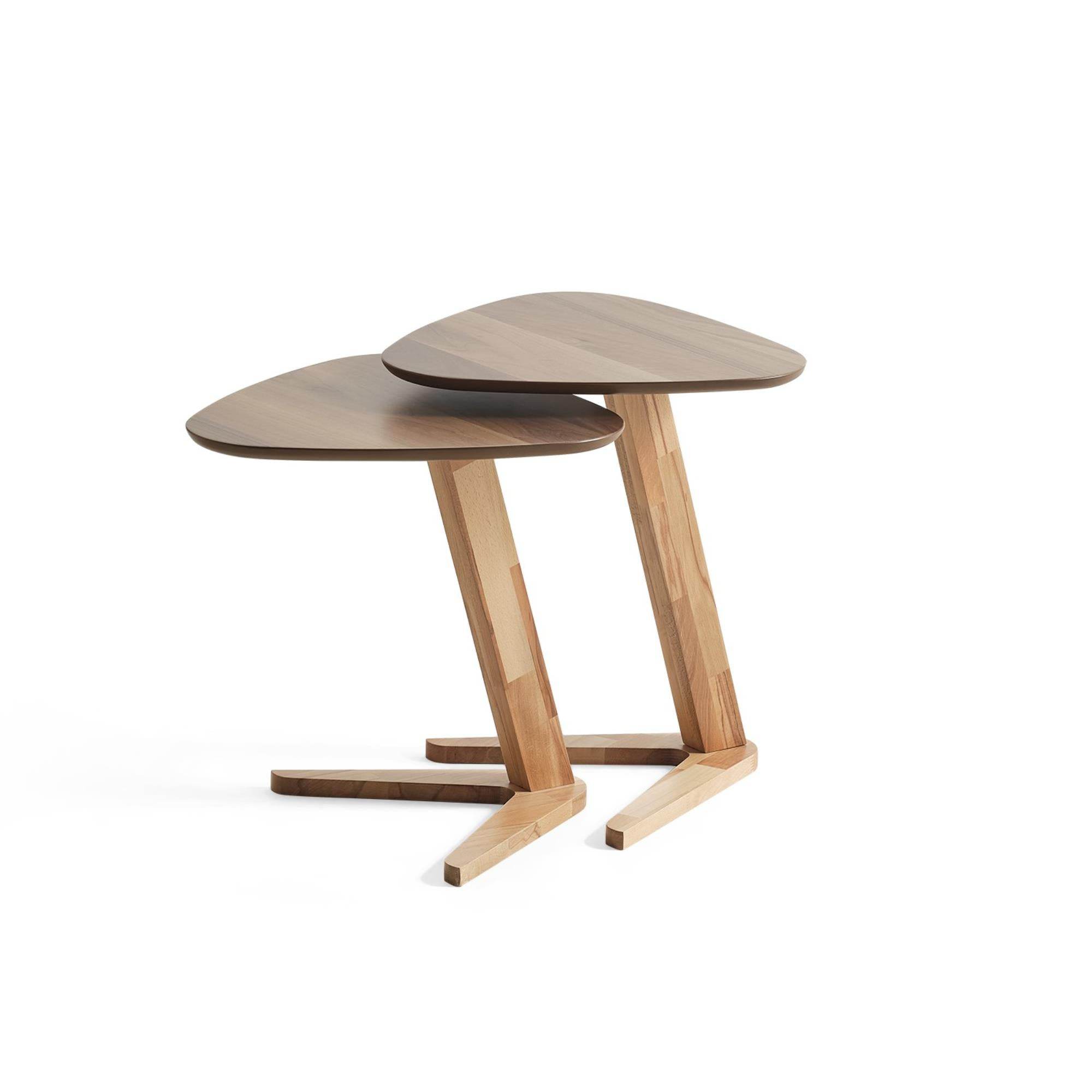 Raffles İkili Zigon Sehpa | Ceviz | Kayın Sehpa