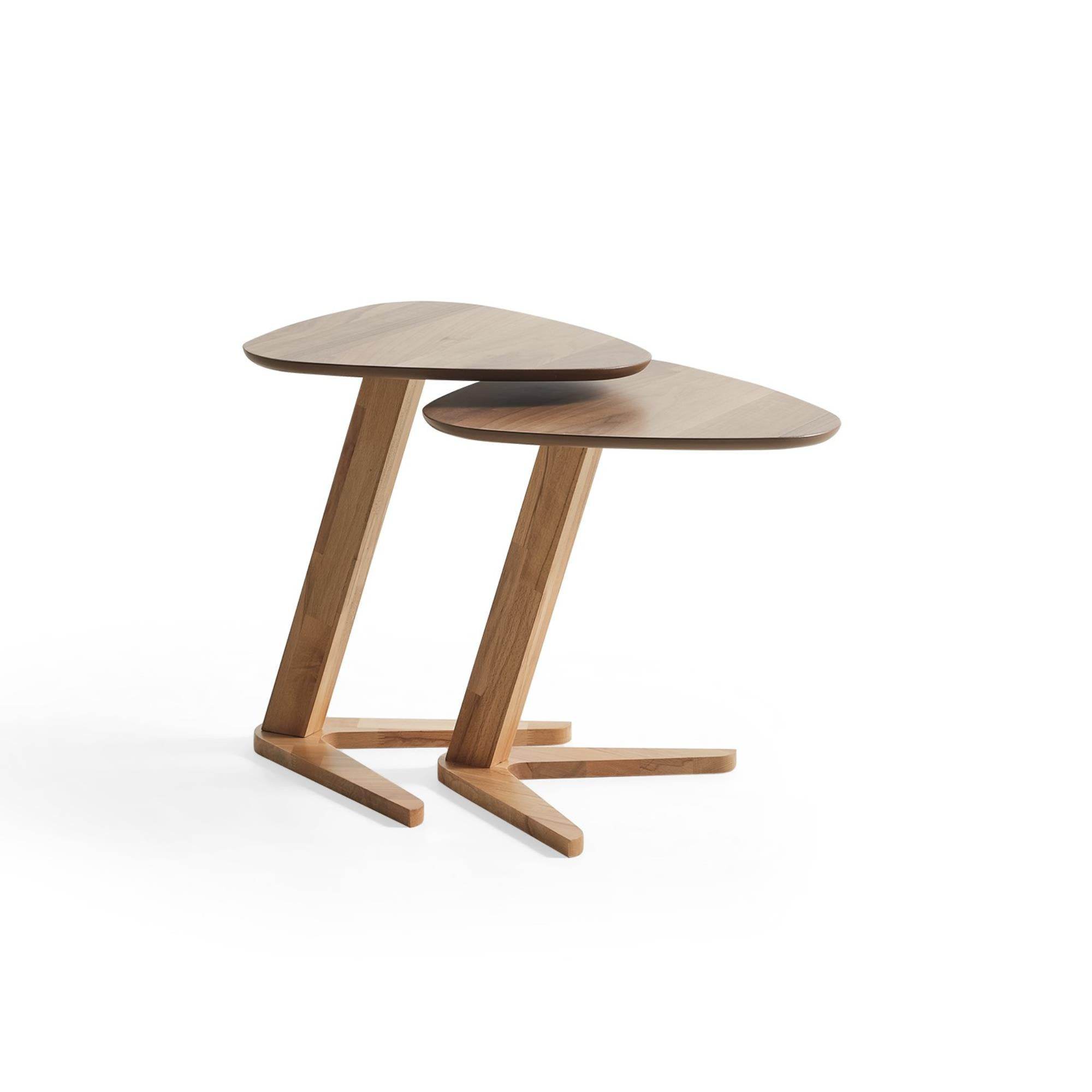 Raffles İkili Zigon Sehpa | Ceviz | Kayın Sehpa