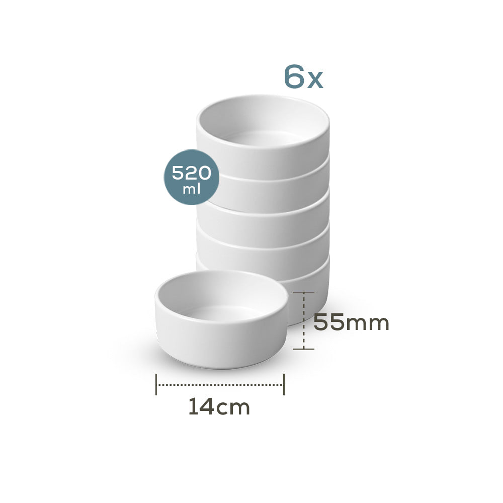 Rainbow Soft Stackable Çorba Kasesi 14 Cm 6 Adet 110/550