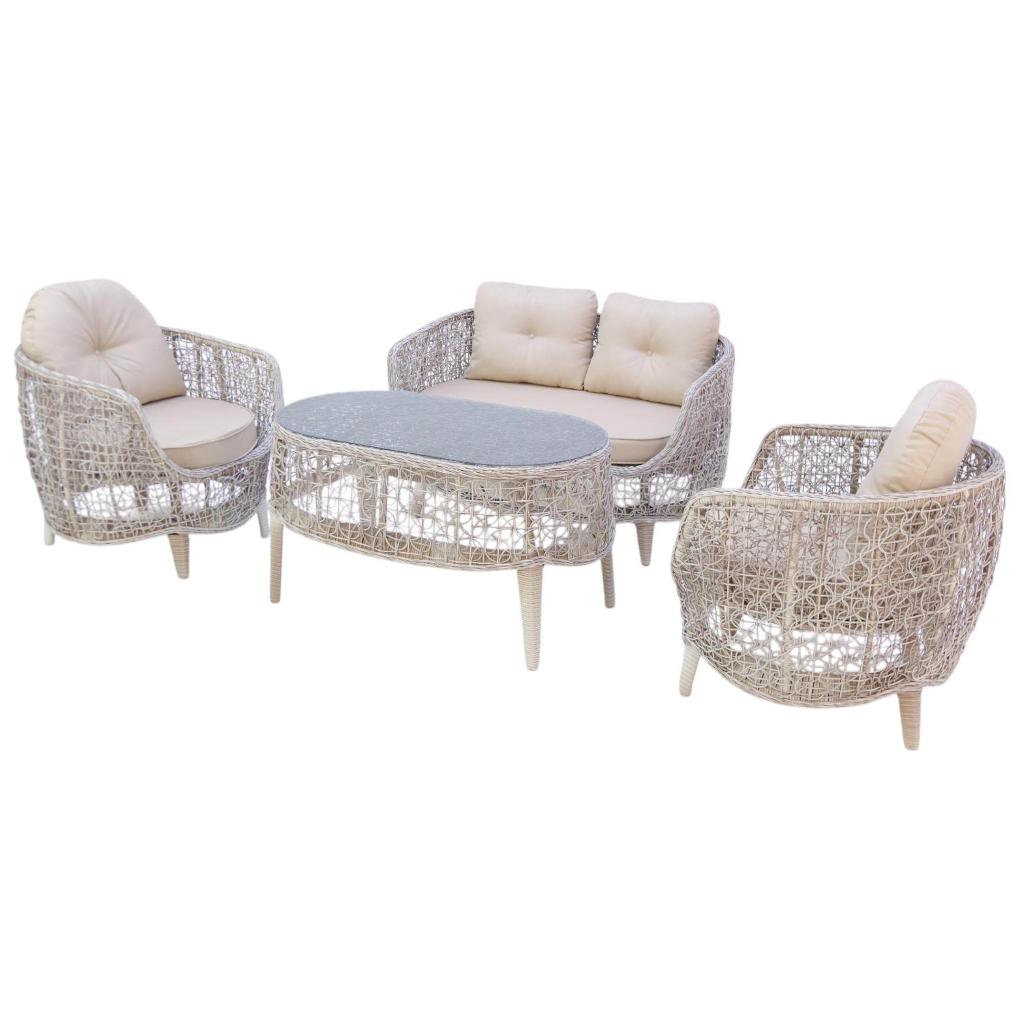 Zenda | 2+1+1+Sehpalı Bahçe Balkon Oturma Takımı