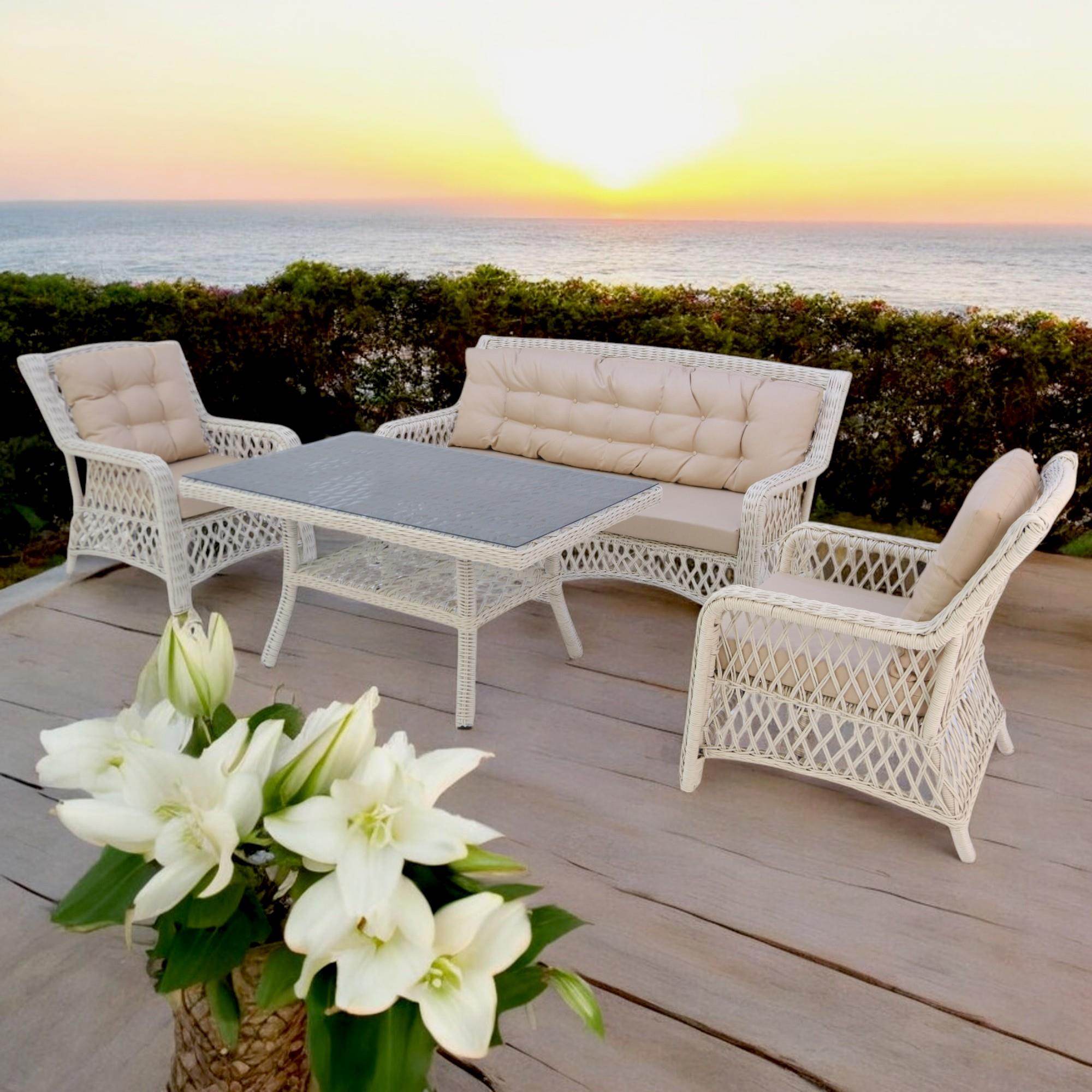 Ravello X | Rehome Rattan Üçlü Bahçe Oturma Takımı | 364