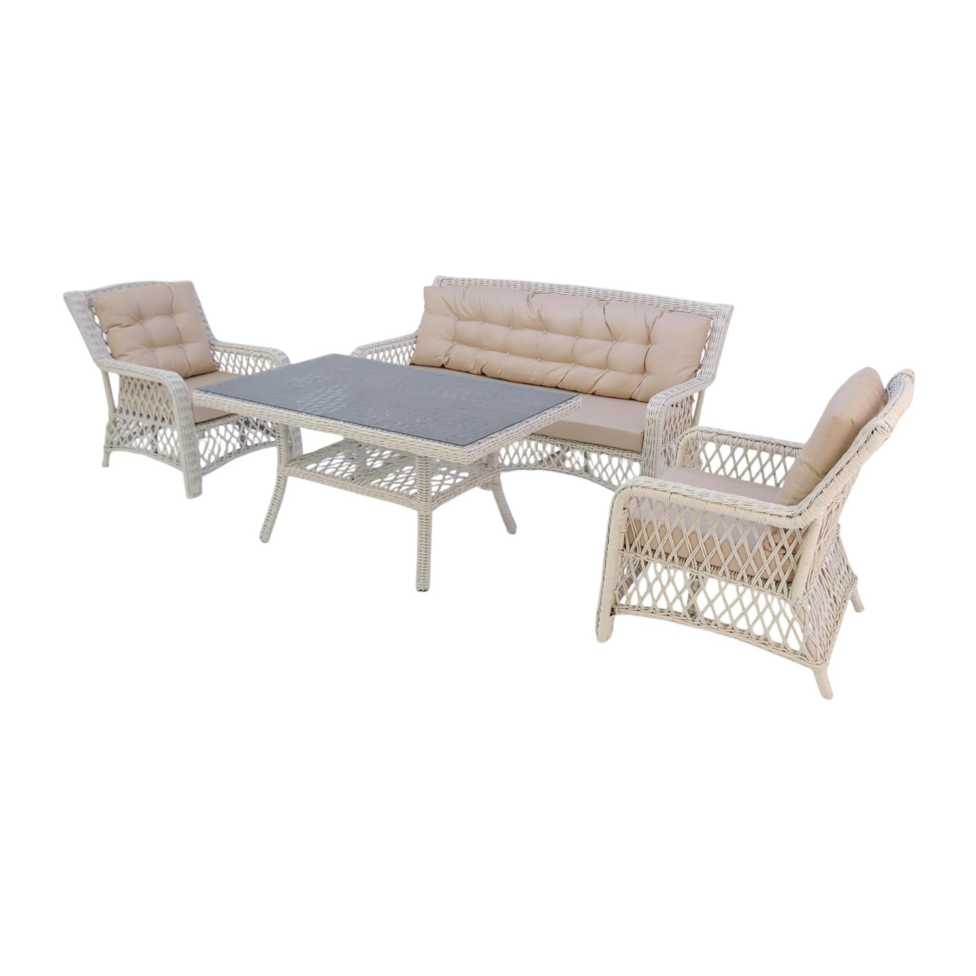 Ravello X | Rehome Rattan Üçlü Bahçe Oturma Takımı | 364