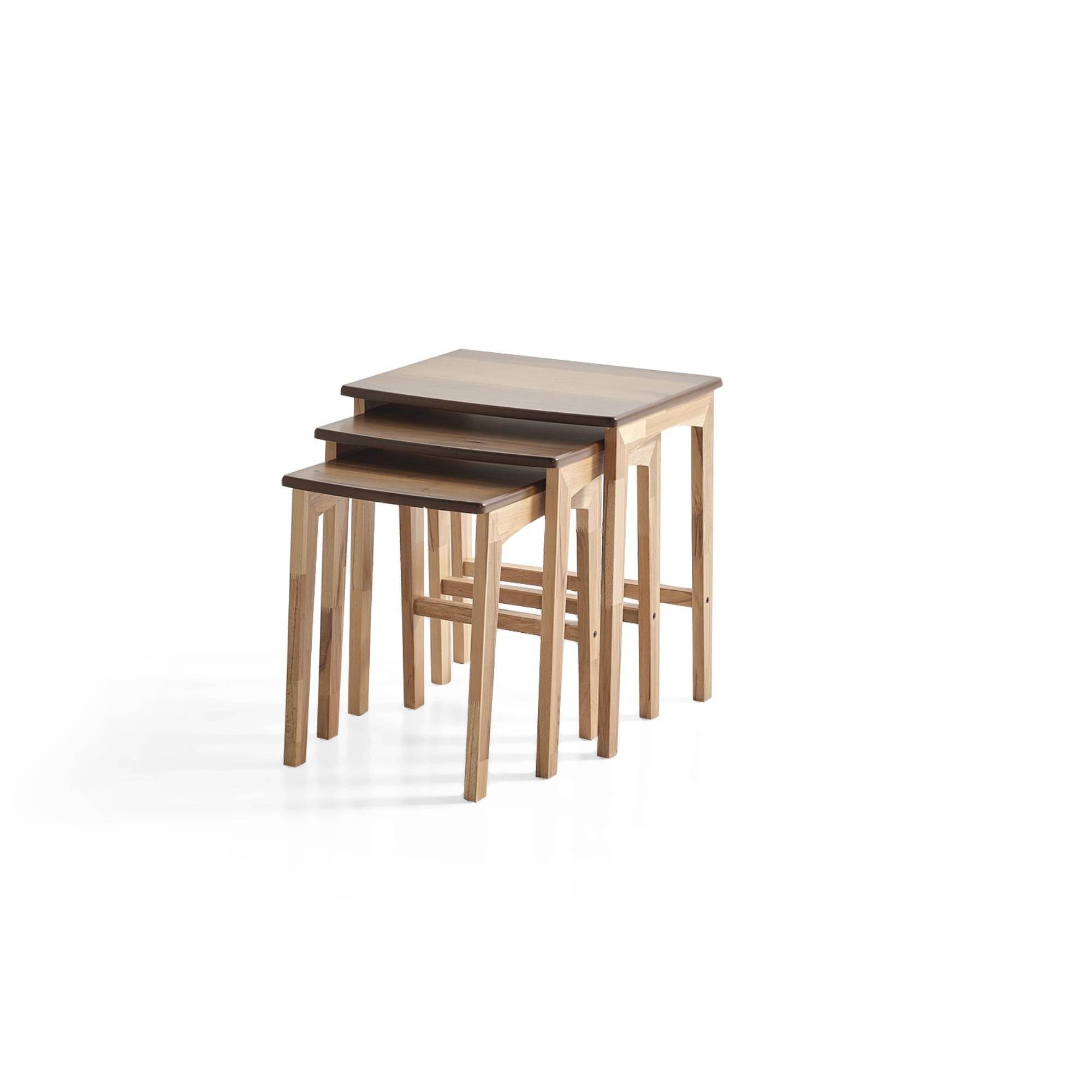 Ready Üçlü Zigon Sehpa | Ceviz | Kayın Sehpa