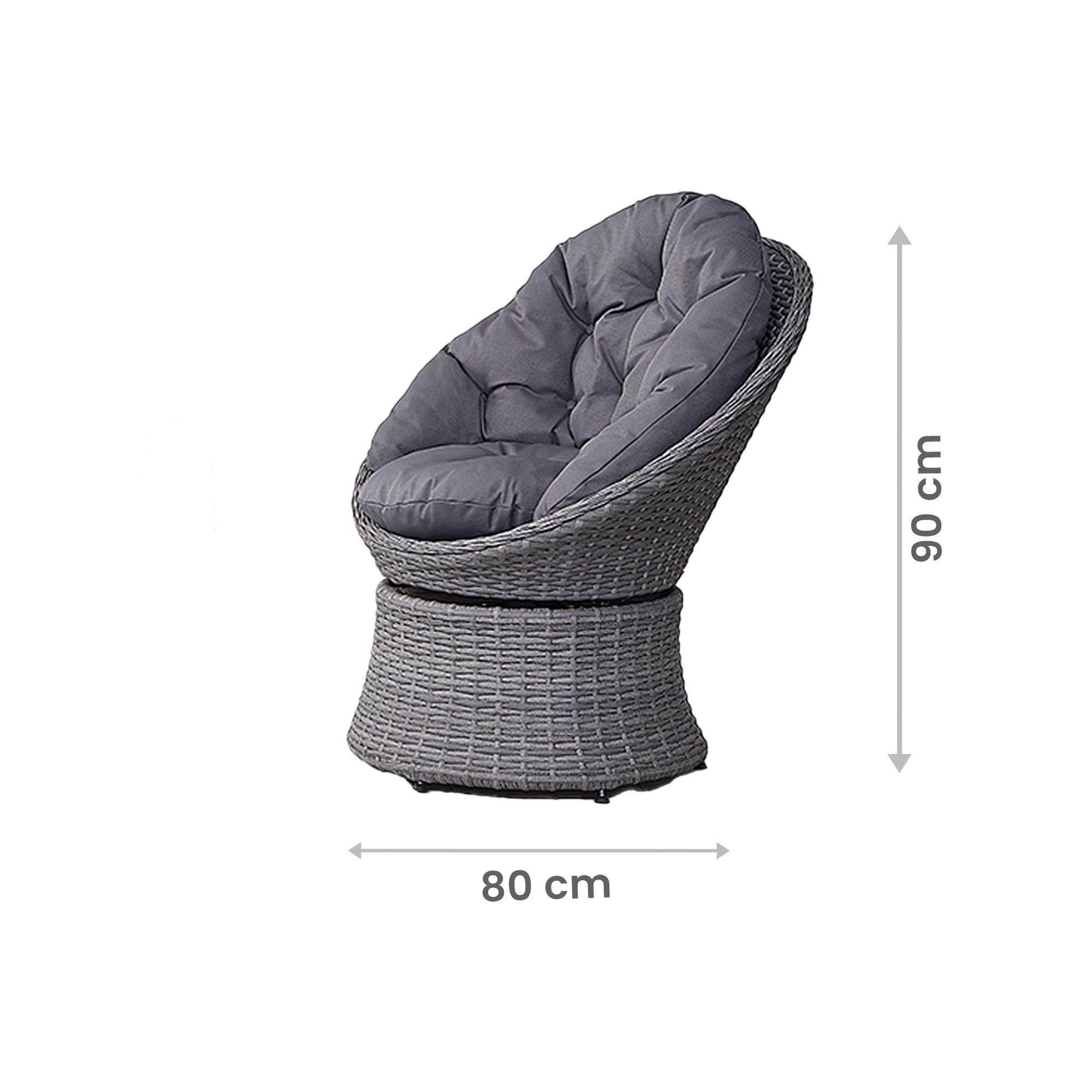 Refresh Rattan Bahçe Koltuğu | Döner Berjer | Rehome