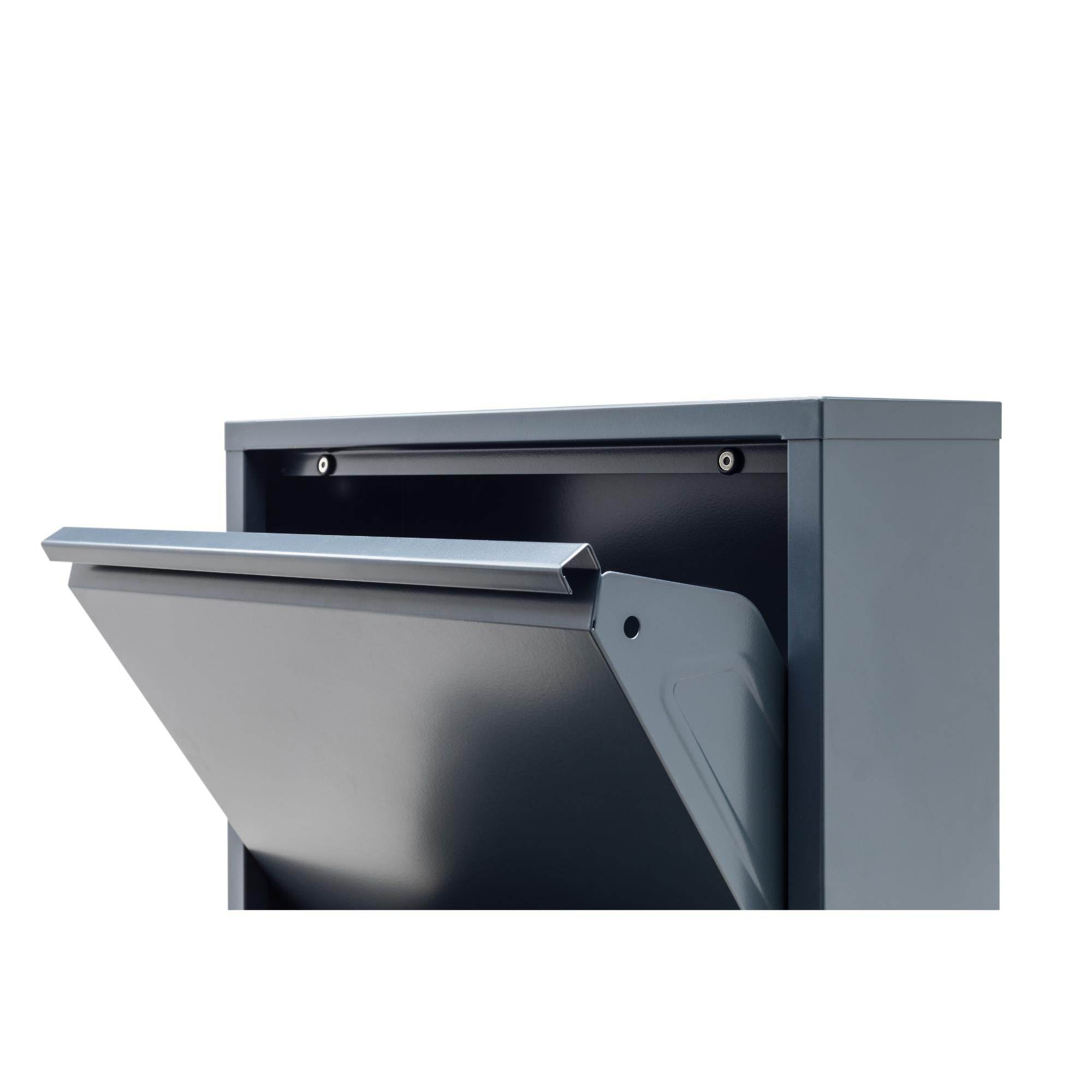 4 Raflı Metal Ayakkabılık | Antrasit | Kapı Önü Ayakkabılık | Rehome