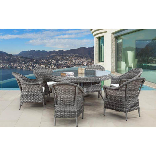 6 Kişilik Rattan Bahçe Yemek Takımı | Rehome