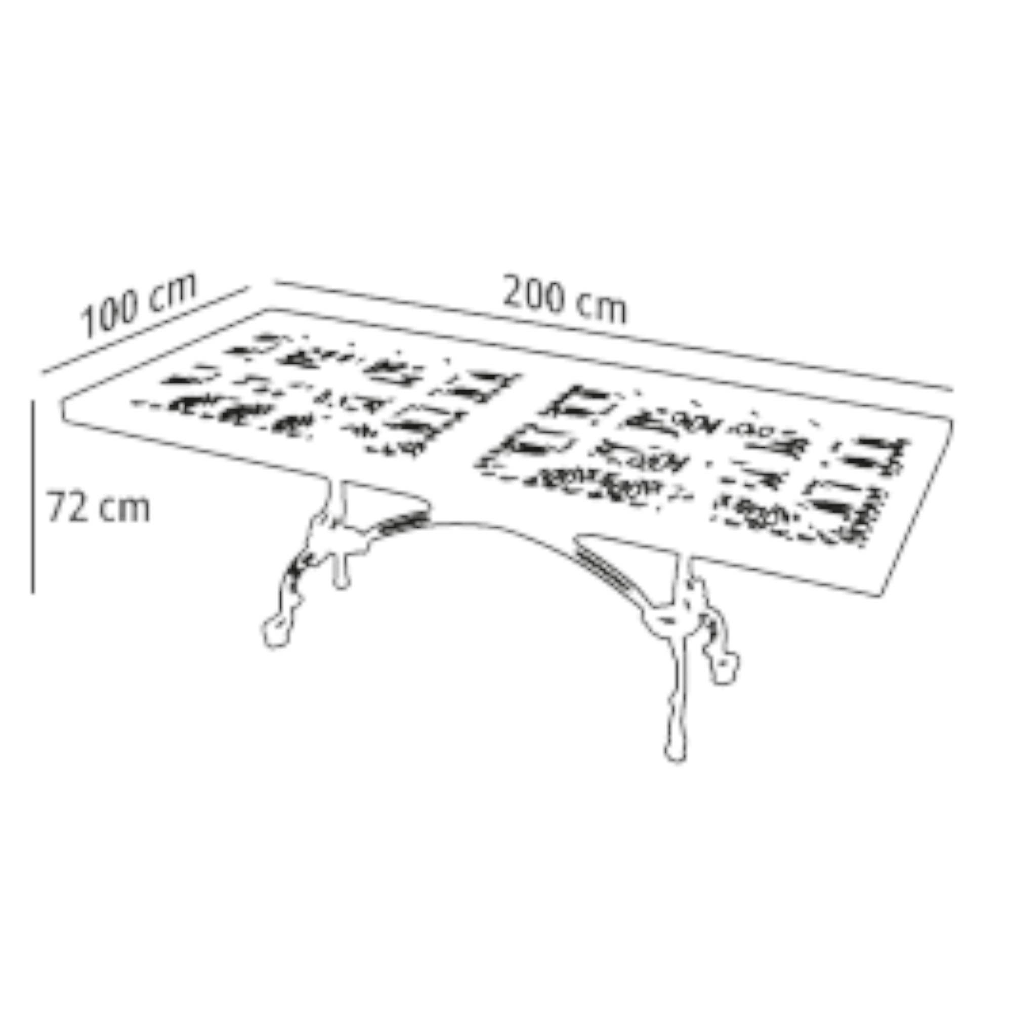 Aden Dikdörtgen 8 Kişilik Masa Takımı |Döküm Alüminyum | Rehome