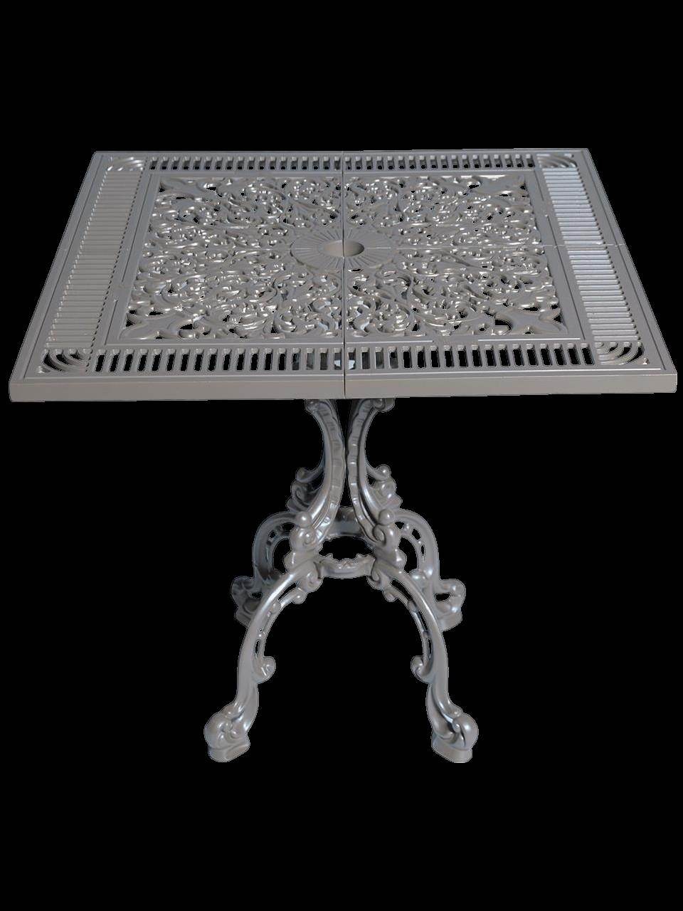 Alüminyum Döküm Bahçe Masası | CG-604 | 75x75 cm Kare Döküm Bahçe Masası