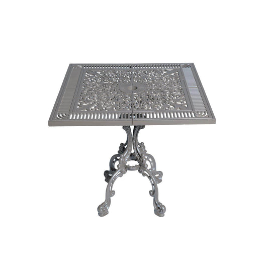 Alüminyum Döküm Bahçe Masası | CG-604 | 75x75 cm Kare Döküm Bahçe Masası