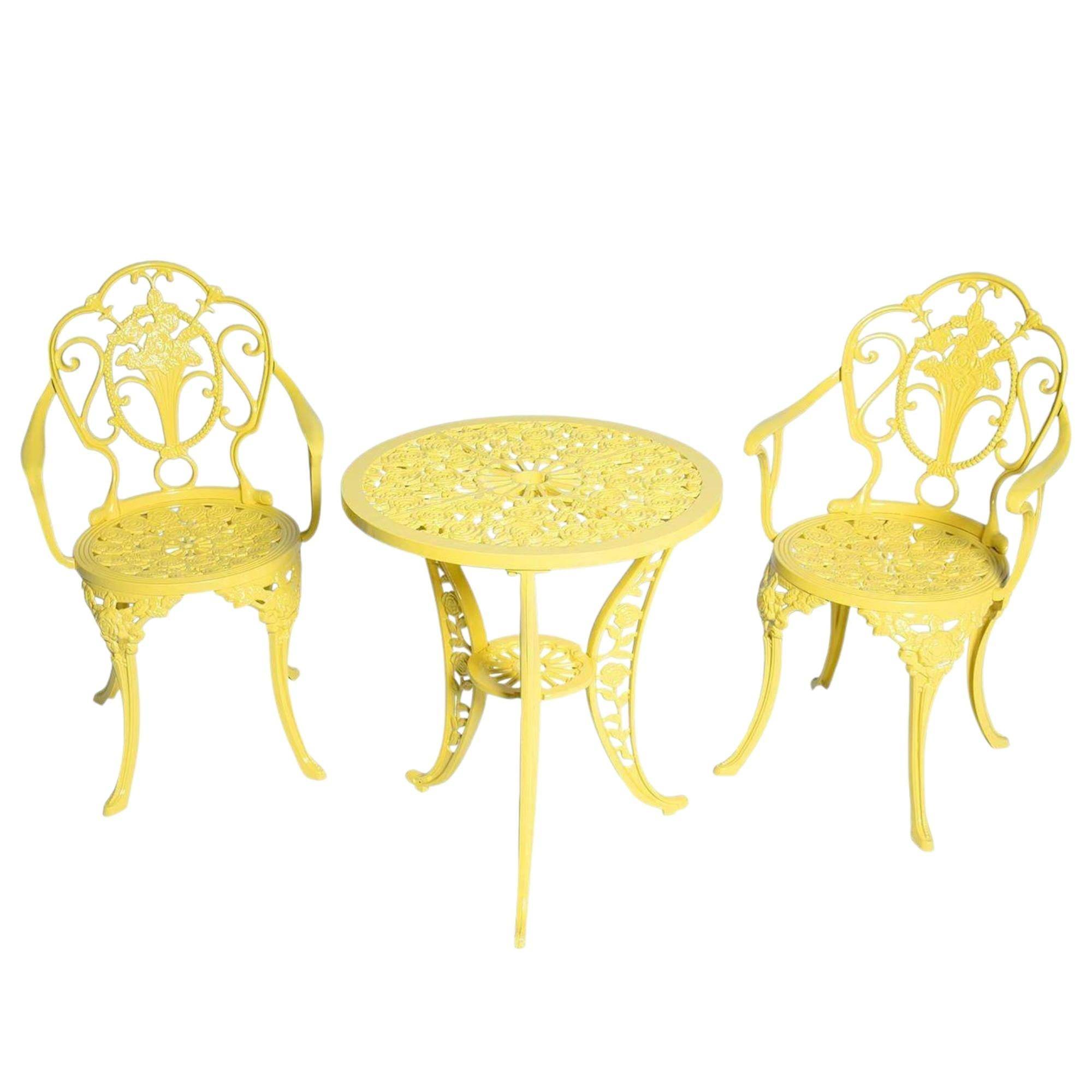 Alüminyum Masa Sandalye Takımı | CG708 | Döküm Balkon Çay Seti