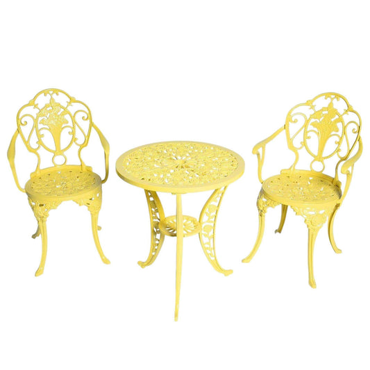 Alüminyum Masa Sandalye Takımı | CG708 | Döküm Balkon Çay Seti