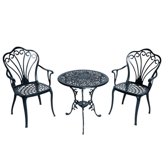 Suwan İkili Alüminyum Masa Sandalye Takımı | Döküm Balkon Takımı