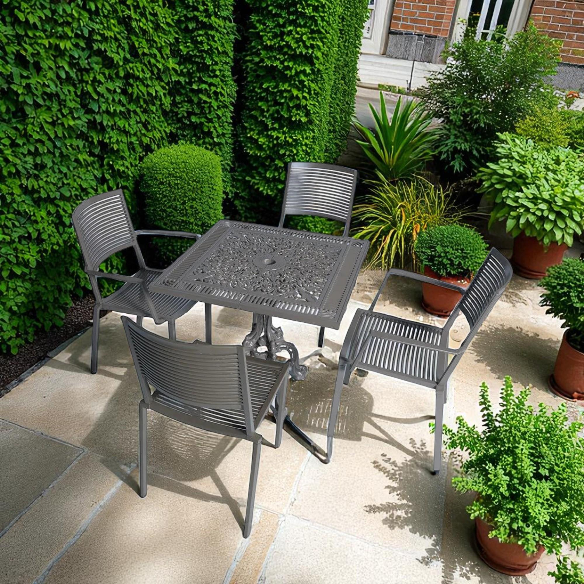 ReHome Alüminyum Masa Sandalye Takımı cg714