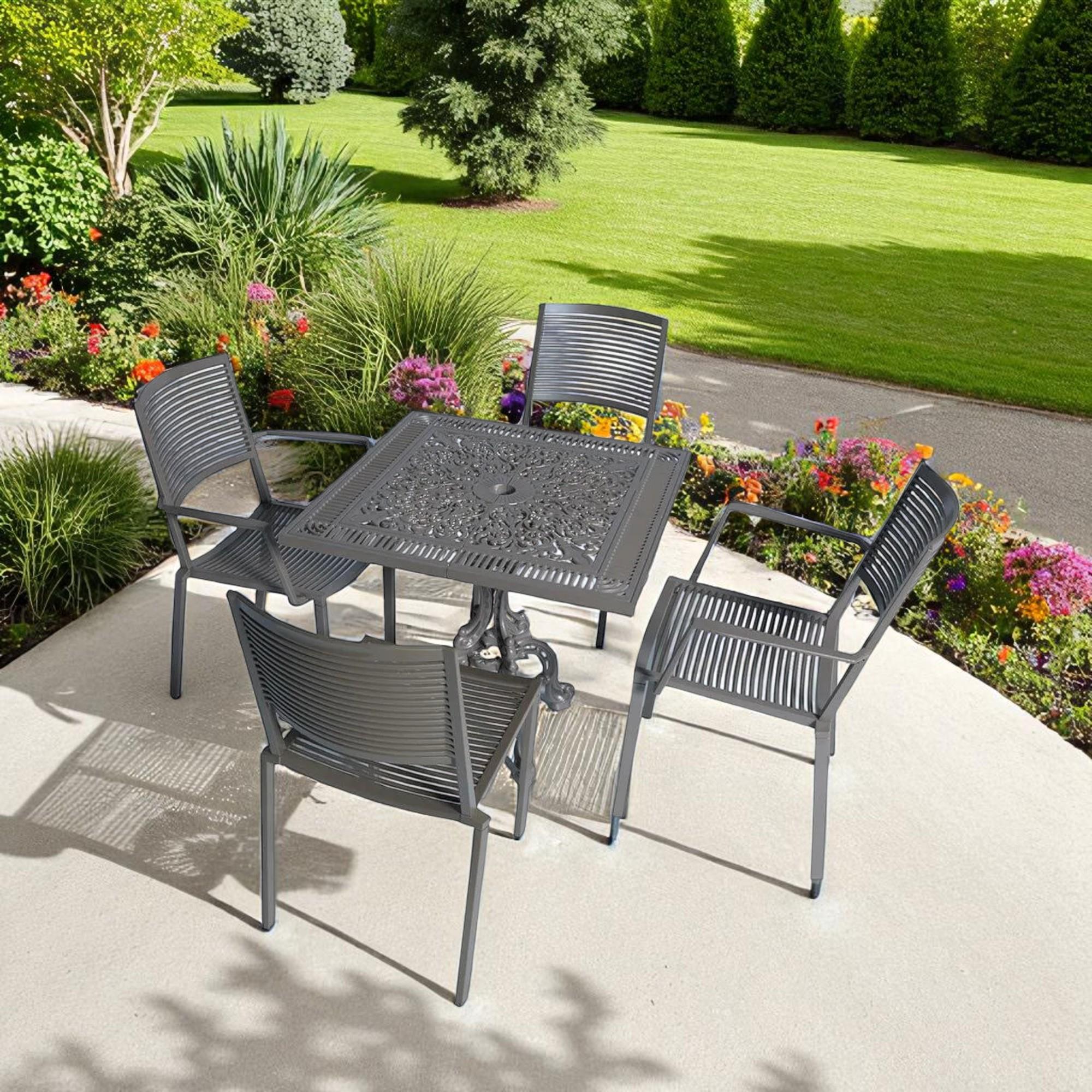 ReHome Alüminyum Masa Sandalye Takımı cg714