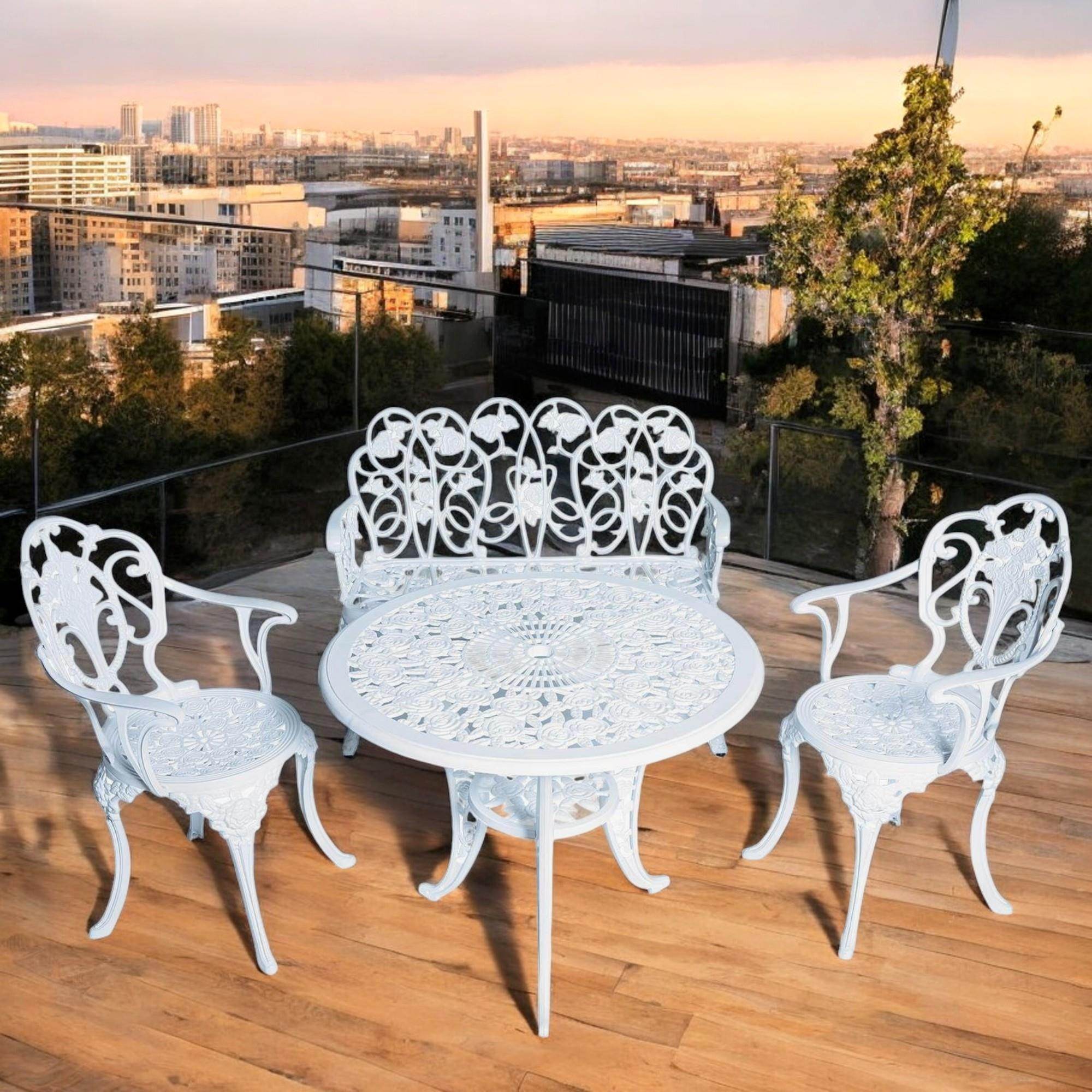 Alüminyum Masa Sandalye Takımı | CG717 | Bahçe Oturma Grubu