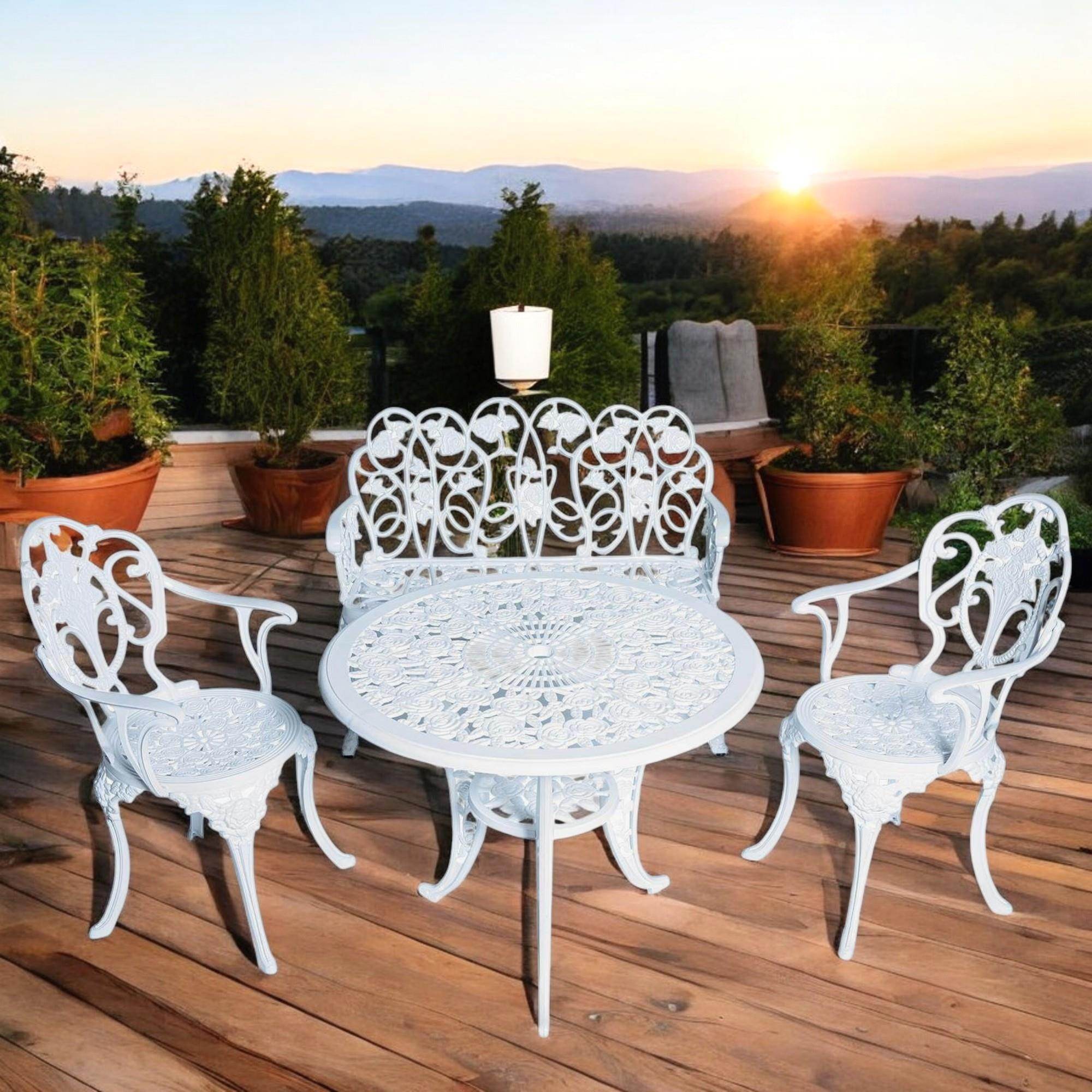 Alüminyum Masa Sandalye Takımı | CG717 | Bahçe Oturma Grubu