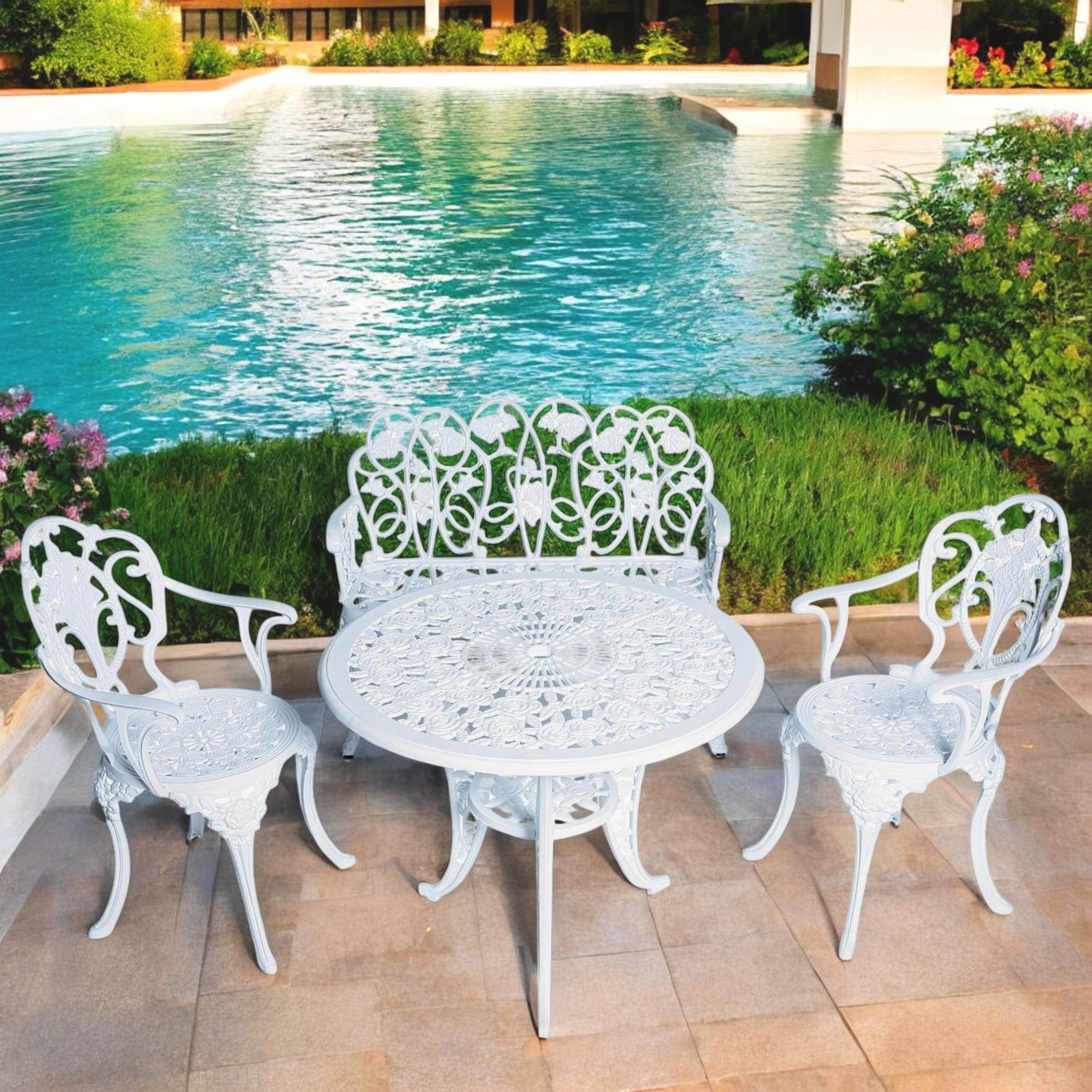 Alüminyum Masa Sandalye Takımı | CG717 | Bahçe Oturma Grubu