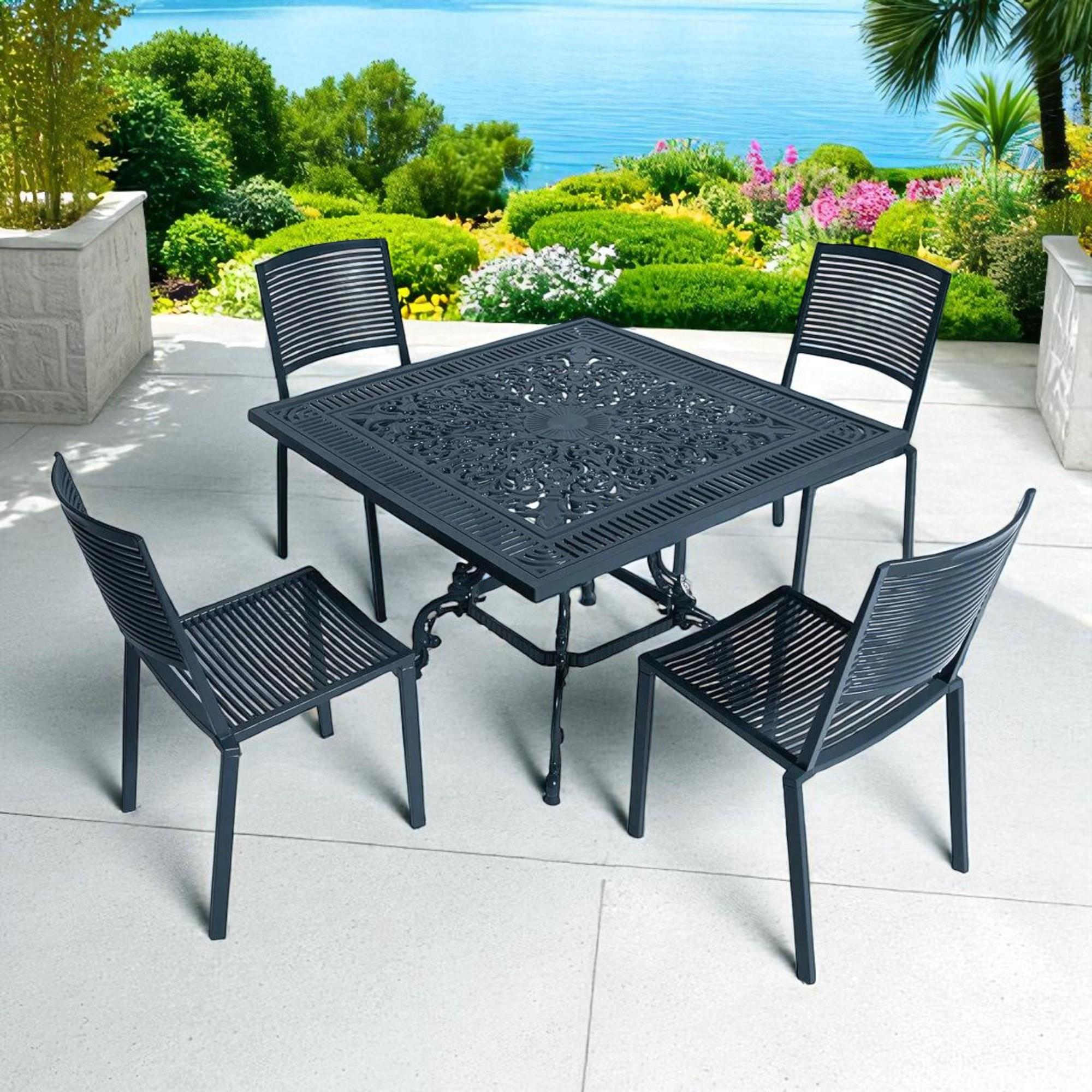 ReHome Alüminyum Masa Sandalye Takımı cg724