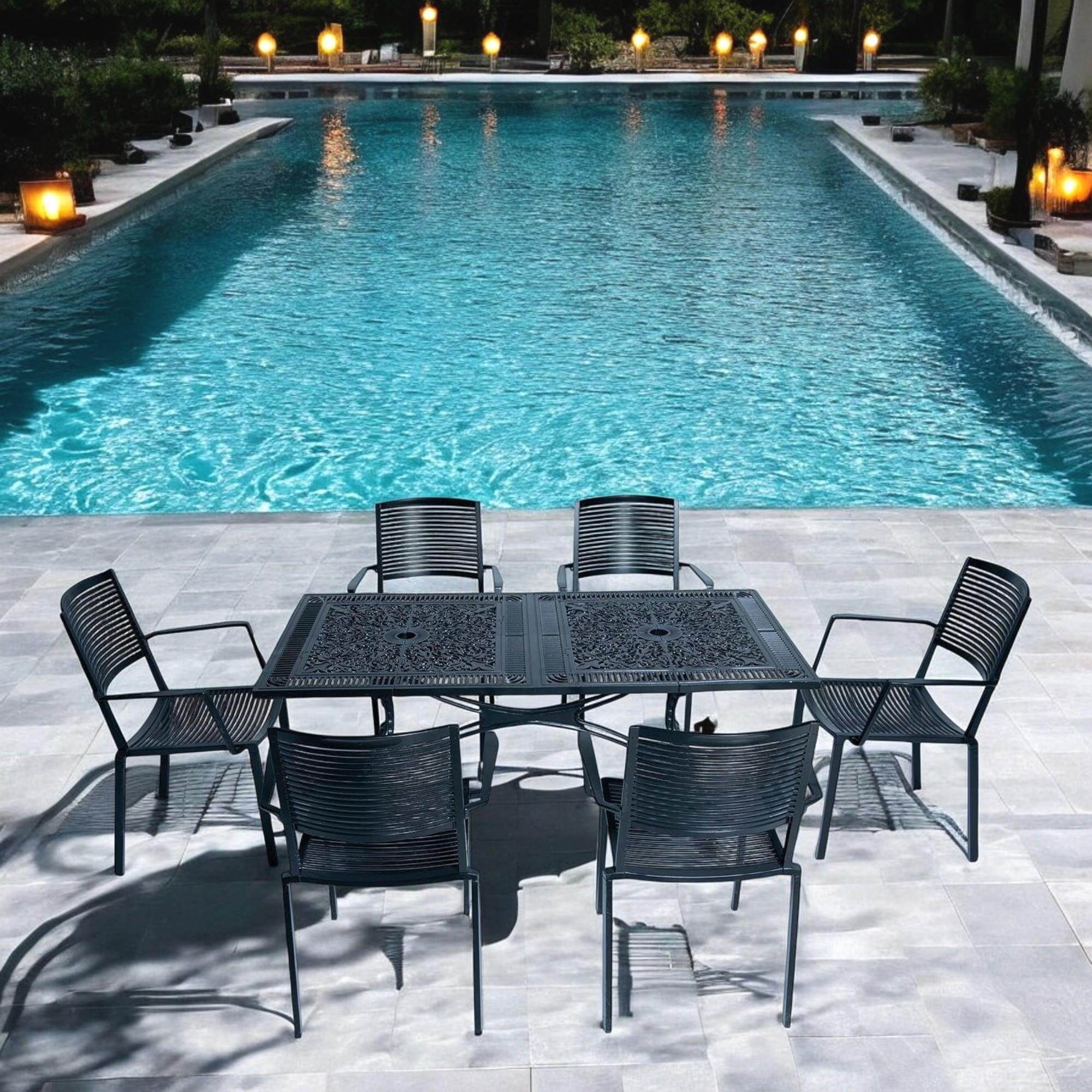 Alüminyum Masa Sandalye Takımı | CG733 | Döküm Bahçe Masa Takımı