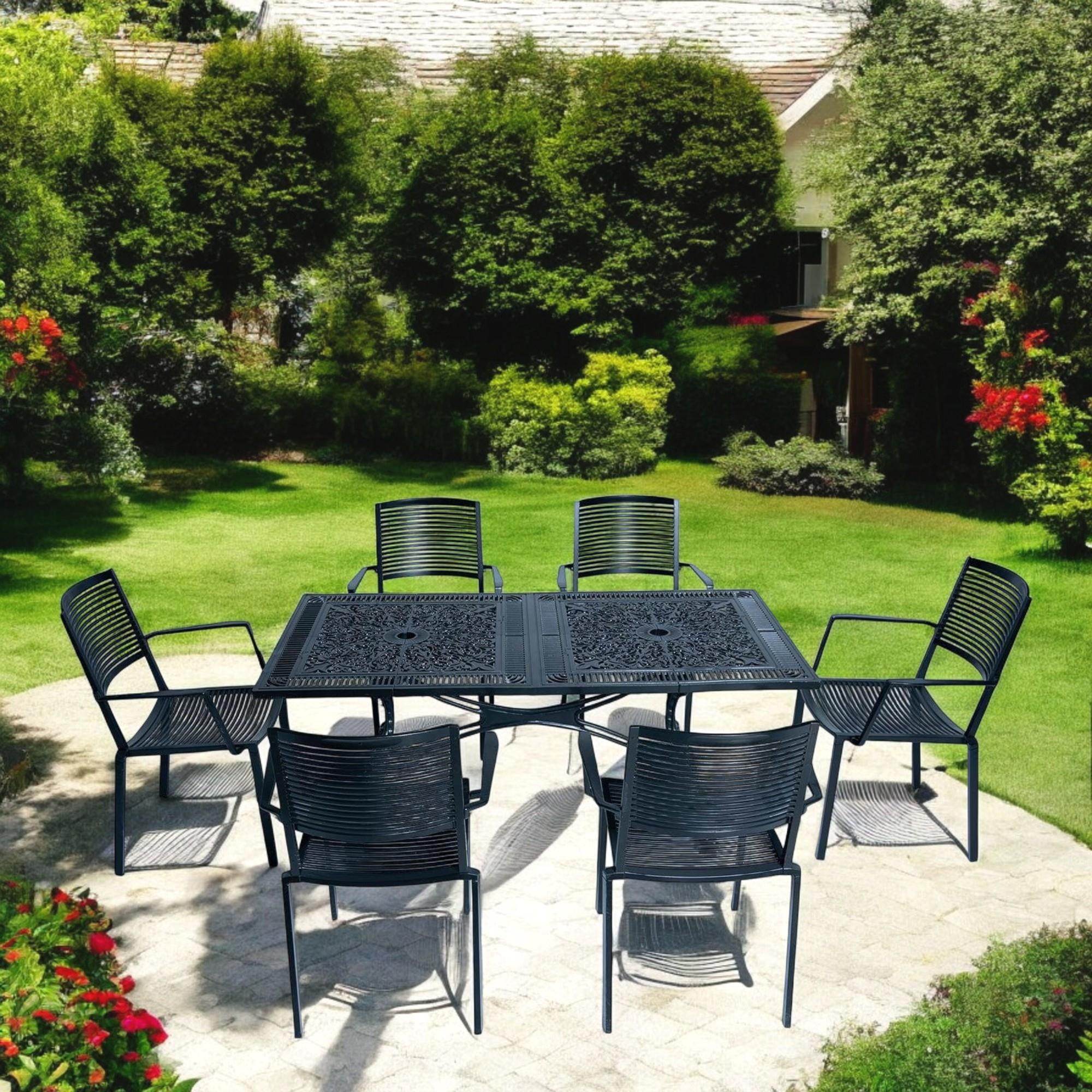 Alüminyum Masa Sandalye Takımı | CG733 | Döküm Bahçe Masa Takımı