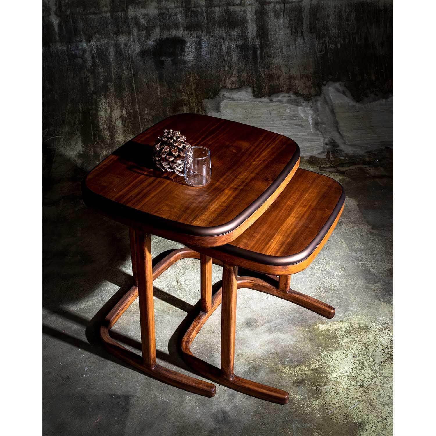 Astral Set Sehpa | Zigon Sehpa Modeli | Açık Ceviz | Rehome