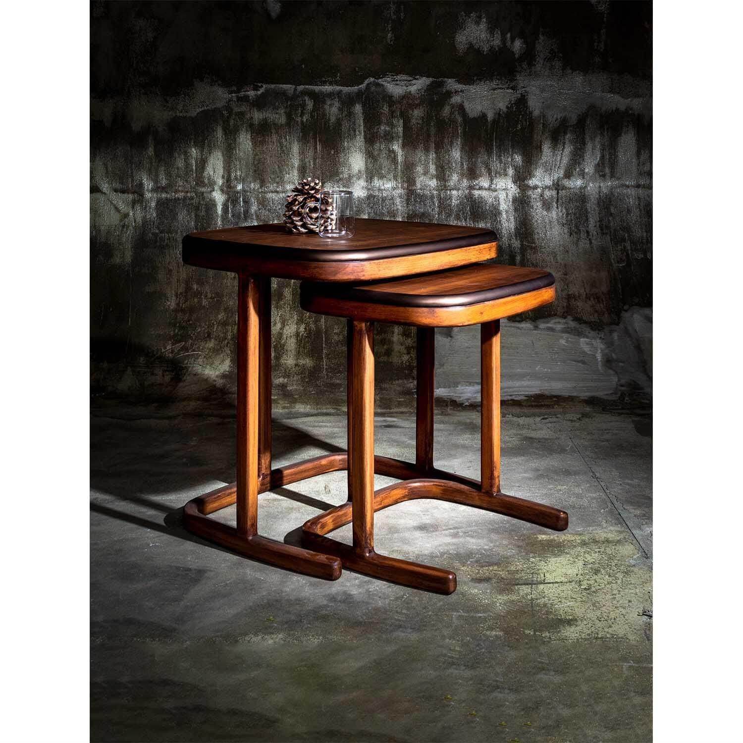 Astral Set Sehpa | Zigon Sehpa Modeli | Açık Ceviz | Rehome