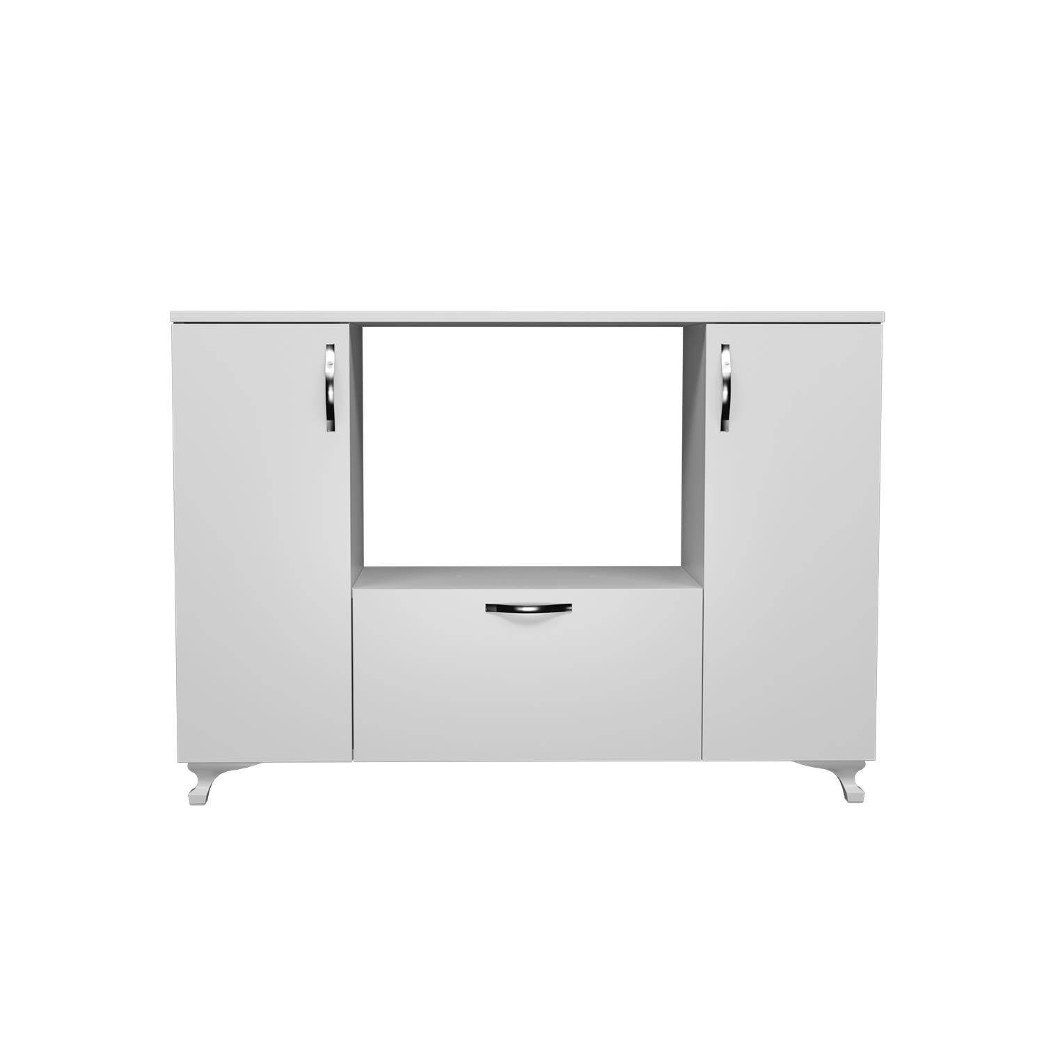 ReHome Bala Üç Kapaklı Bölmeli Çok Amaçlı Dolap