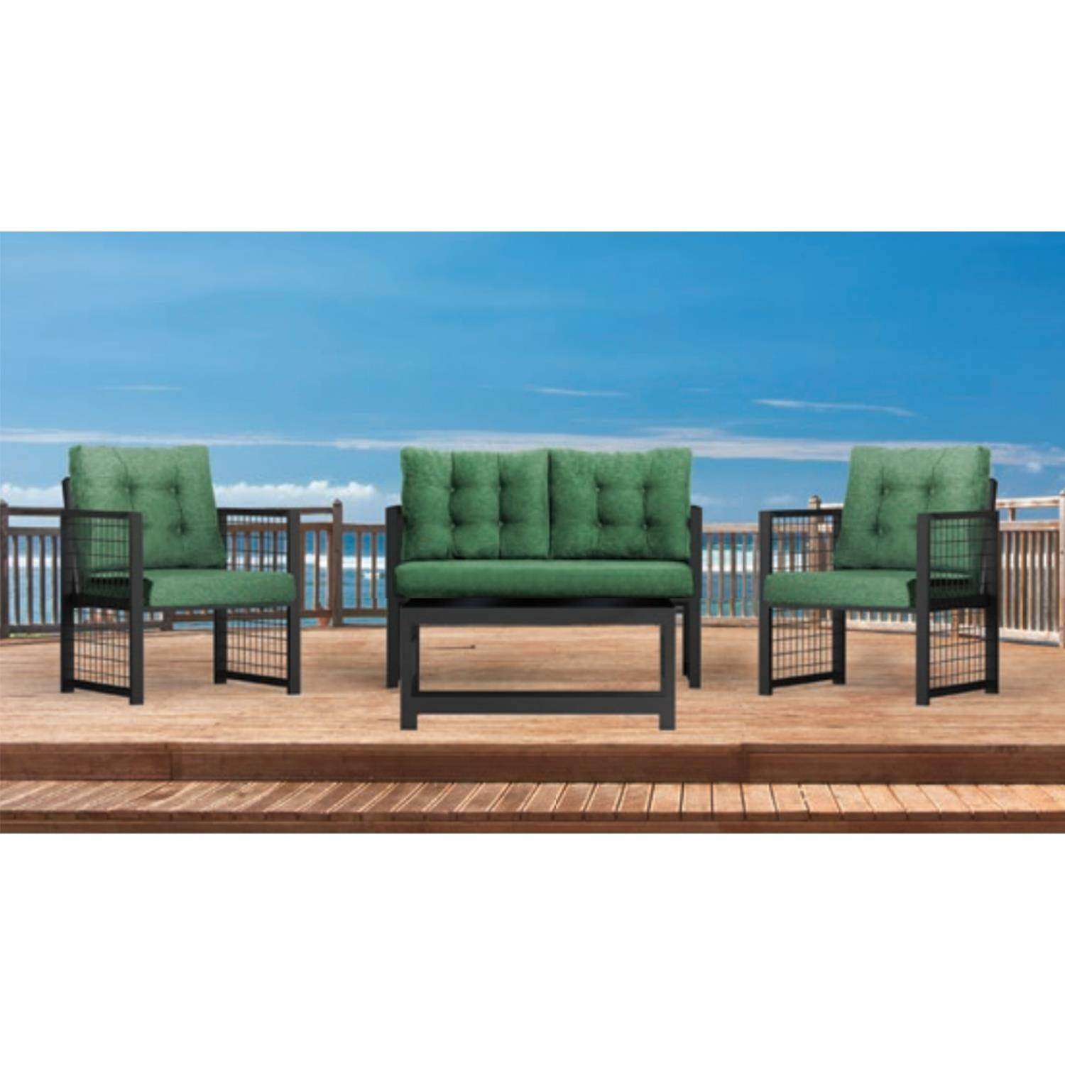 ReHome Basel Bahçe Balkon Masa Takımı Oturma Grubu