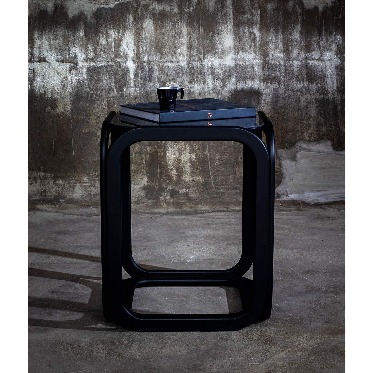 Camaro Yan Sehpa | Koltuk Sehpası | Cam | MDF