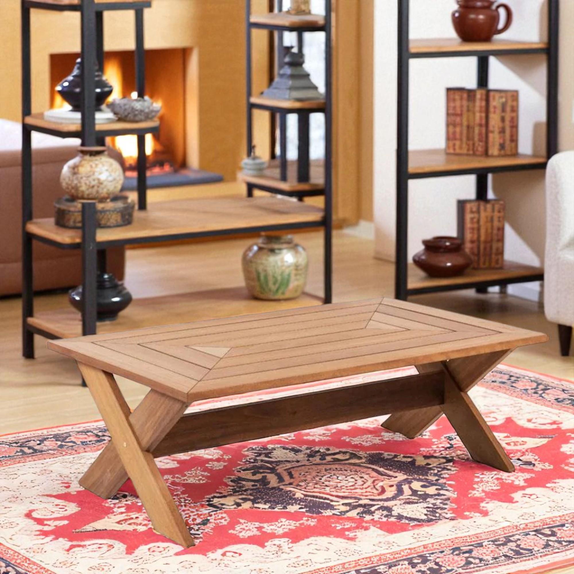 ReHome Cross OS İroko Bahçe Balkon Masası