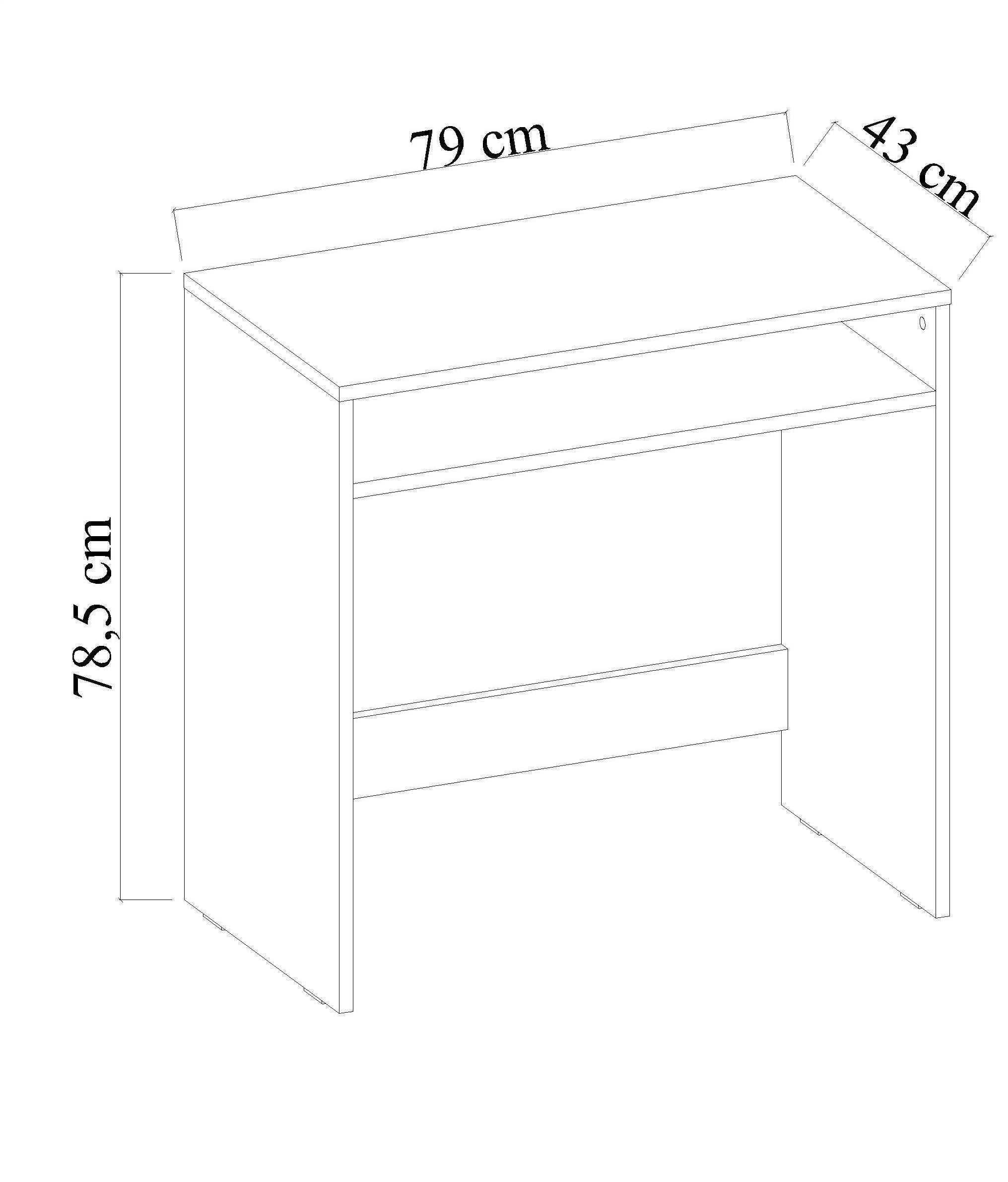 Beyaz Bölmeli Masa Rehome