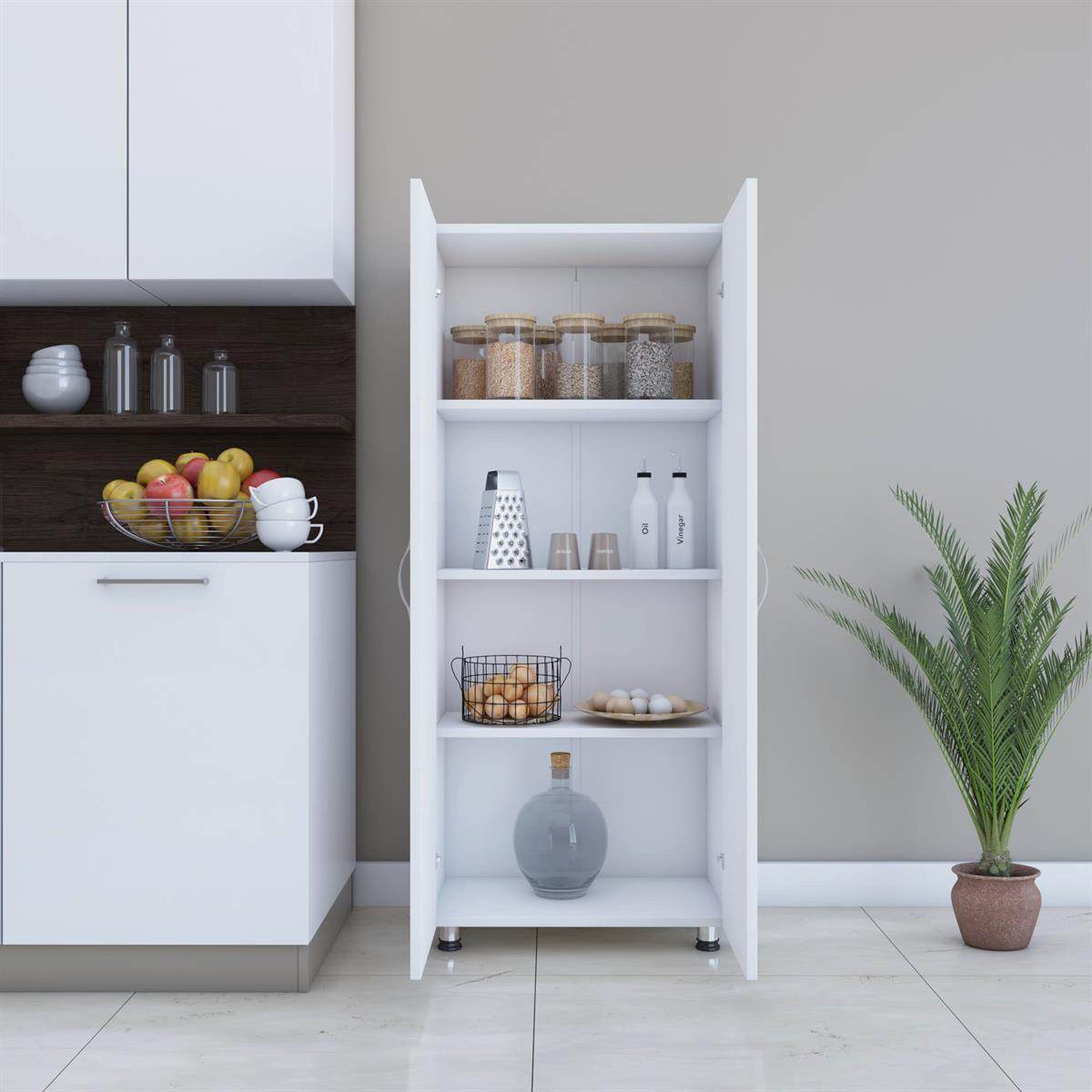 ReHome Dienni Dört Raflı Çok Amaçlı Dolap