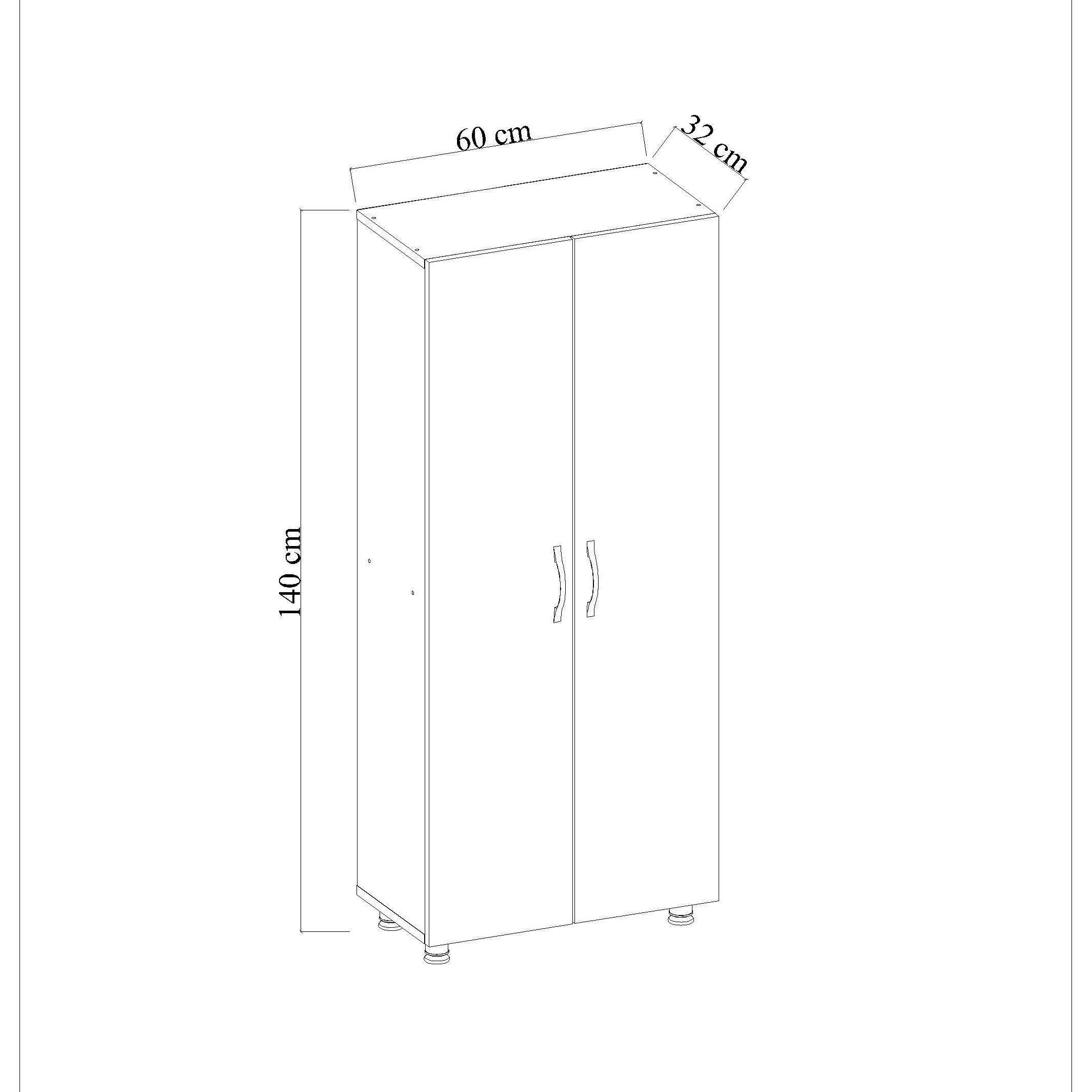 ReHome Dienni Dört Raflı Çok Amaçlı Dolap