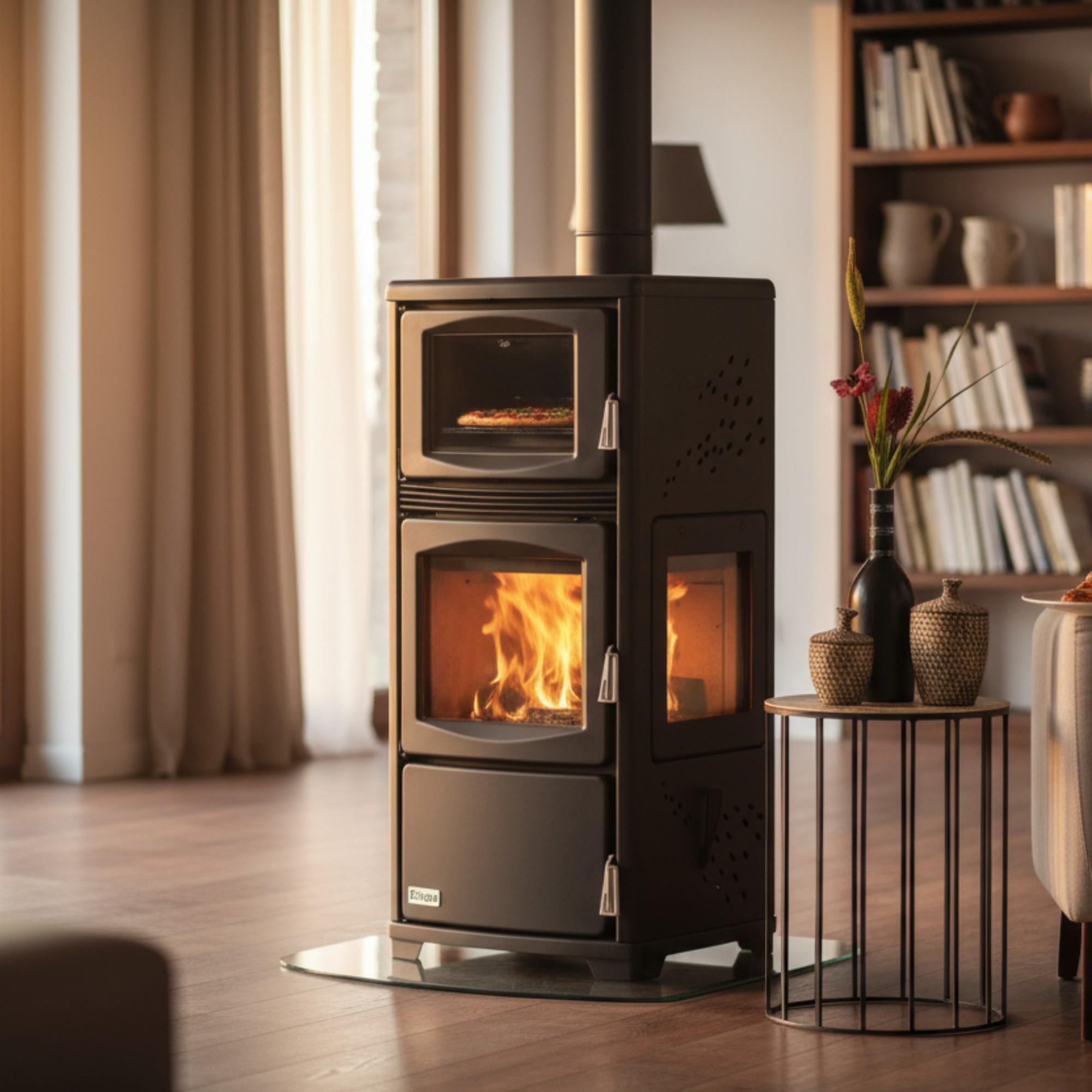 ReHome DKS-19 Katı Yakıt Sobası | Fırınlı |Şömineli Odun Sobası