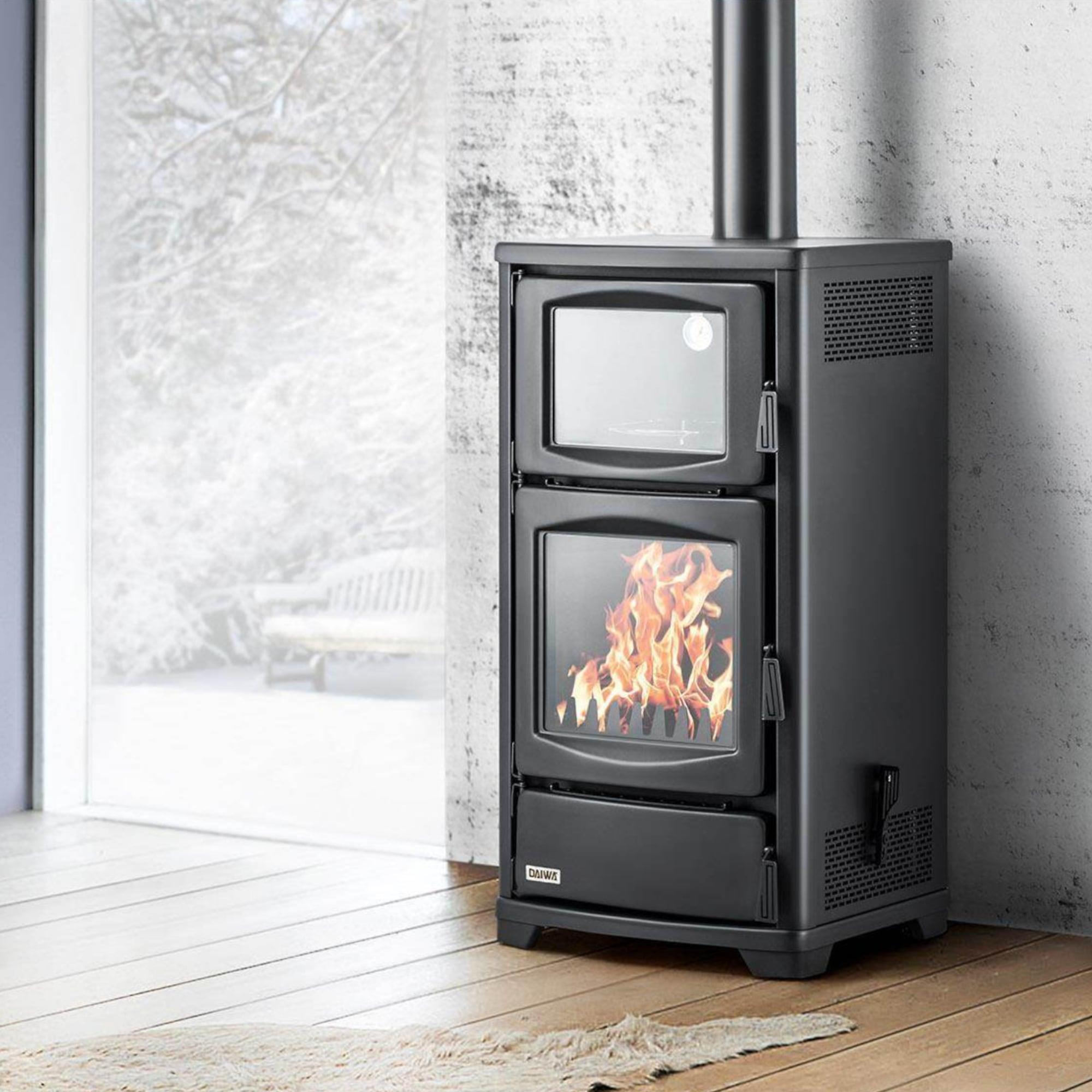 ReHome DS-16 Katı Yakıt Sobası | Fırınlı Şömineli Odun Sobası