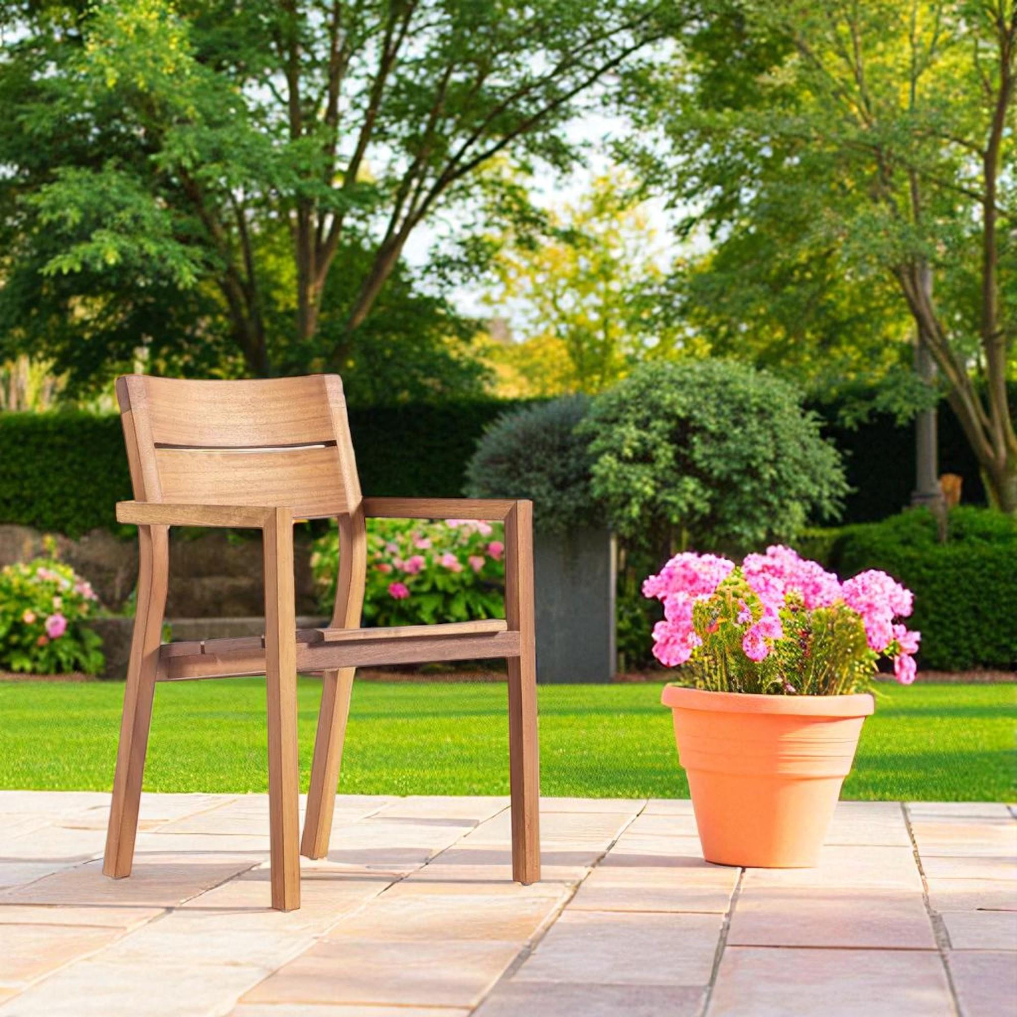 ReHome Dubai İroko Kollu Sandalye