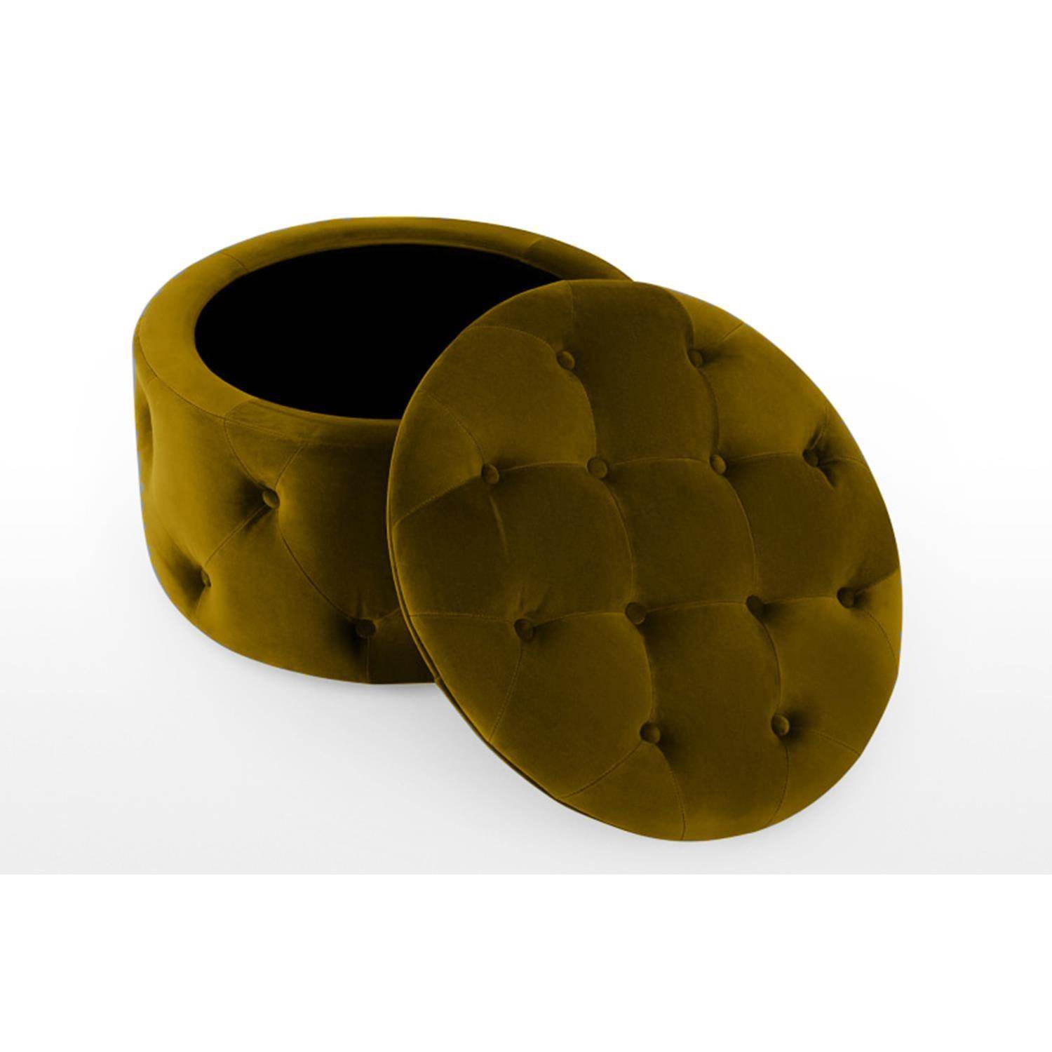 ReHome Duru Sandıklı Kadife Puf 60x60 cm | Makyaj Masası, Antre ve Oturma Odası Puf Koltuğu