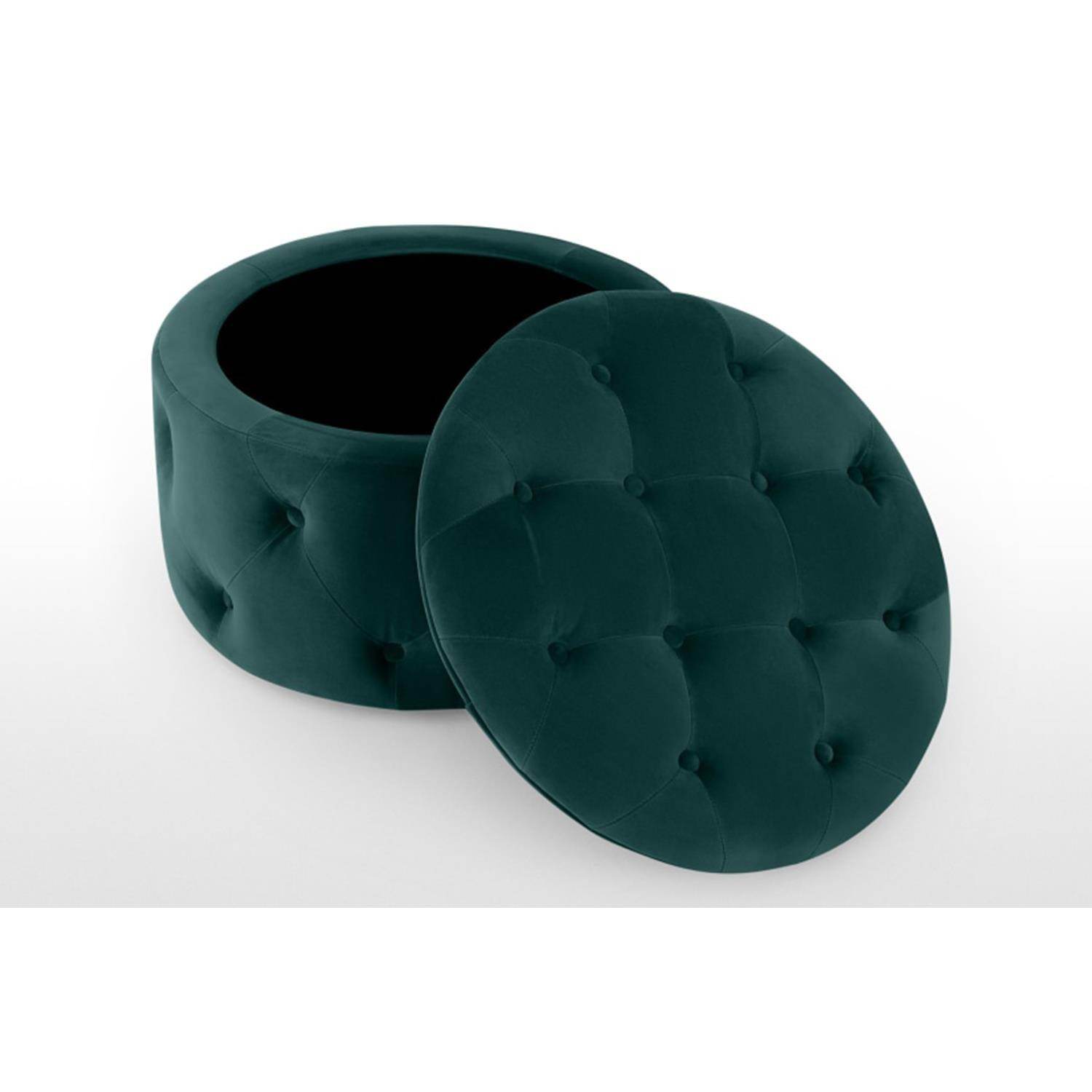 ReHome Duru Sandıklı Kadife Puf 60x60 cm | Makyaj Masası, Antre ve Oturma Odası Puf Koltuğu