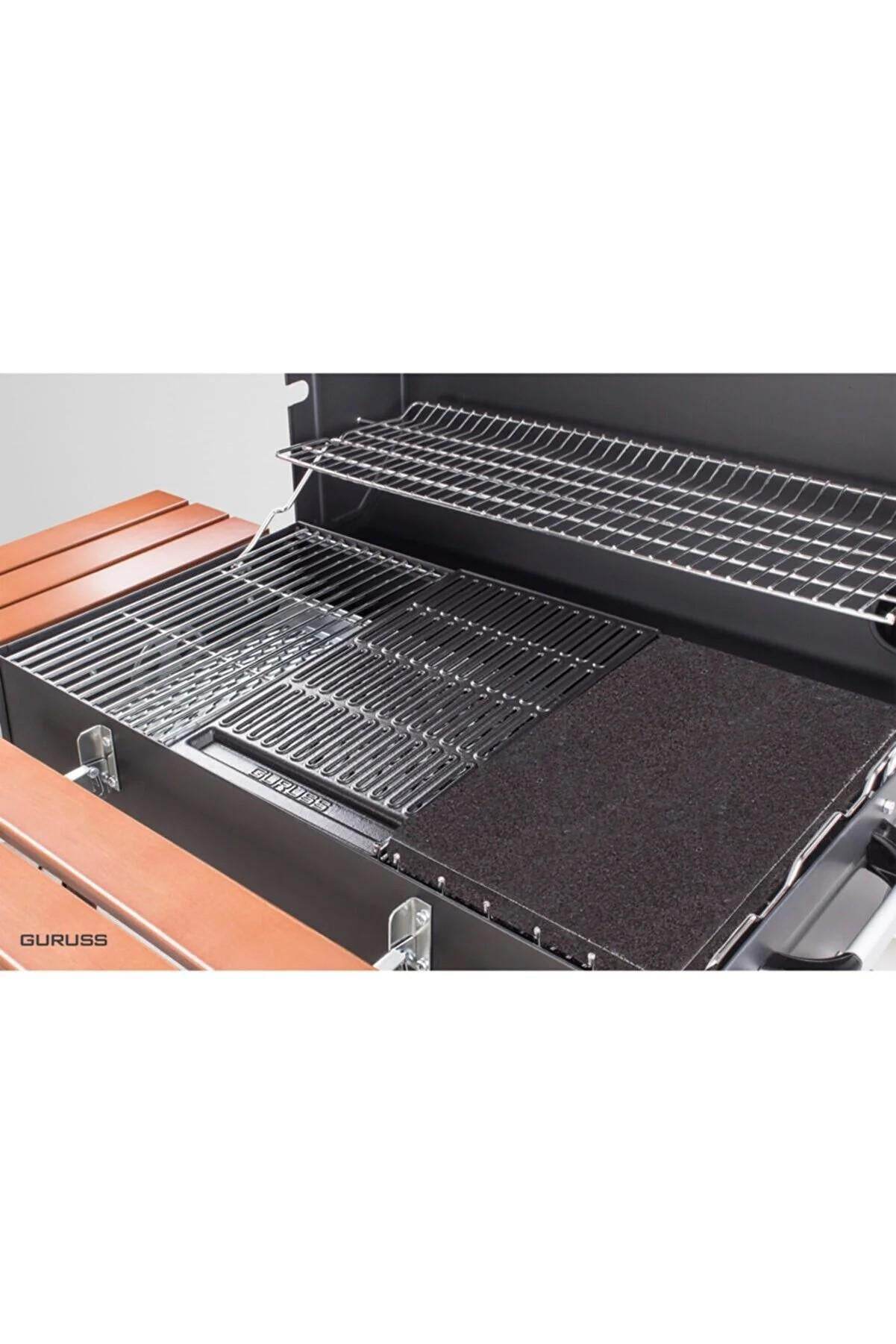 Guruss CG-075 Barbekü Mangal | Kömürlü | 75 Cm | Yeşil | Tam Set